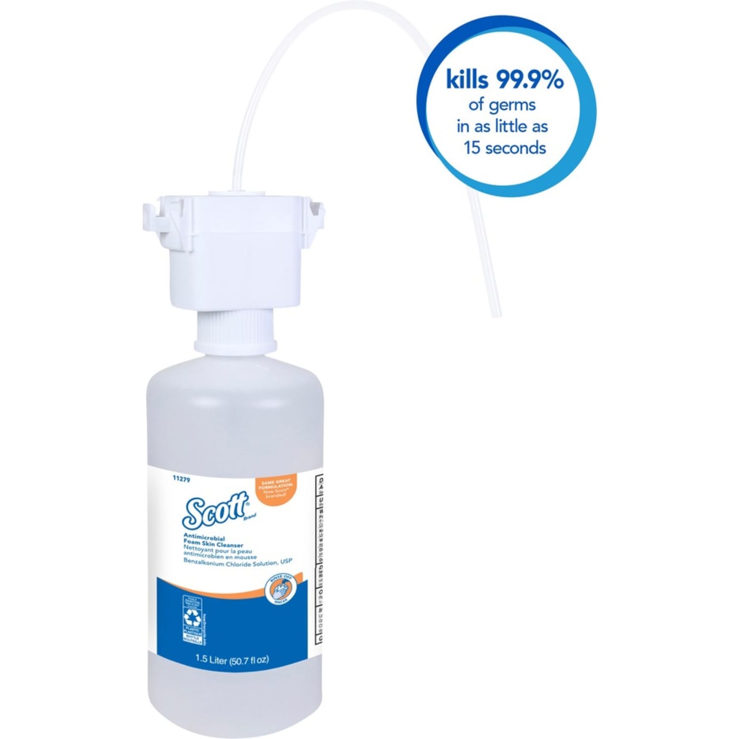 Scott Control Antimicrobial Foam Skin Cleanser - 1.59 quart - Pump Bottle Dispenser - Kill Germs - Skin - 11279 - Image 5