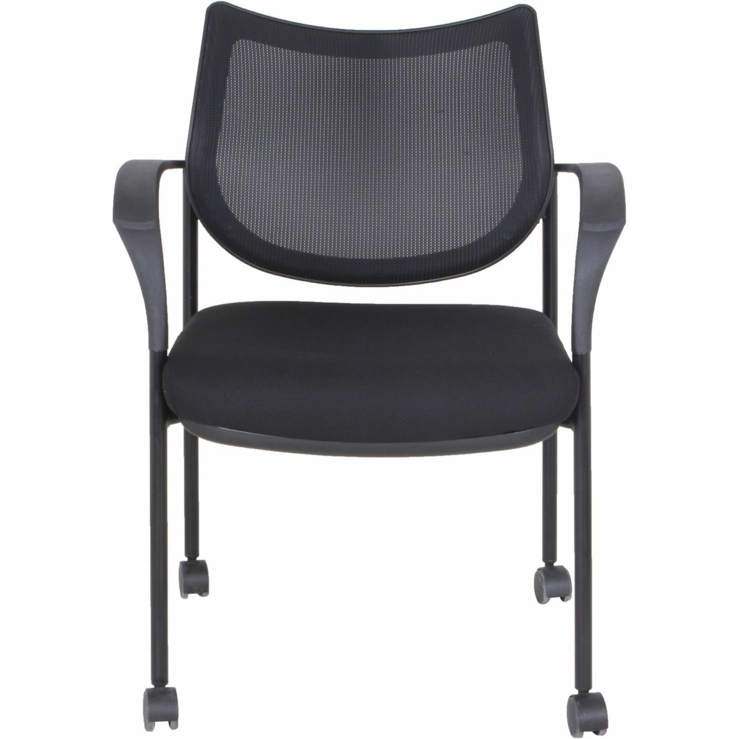 Lorell MeshFabric Guest Chair Black PopularChairscom