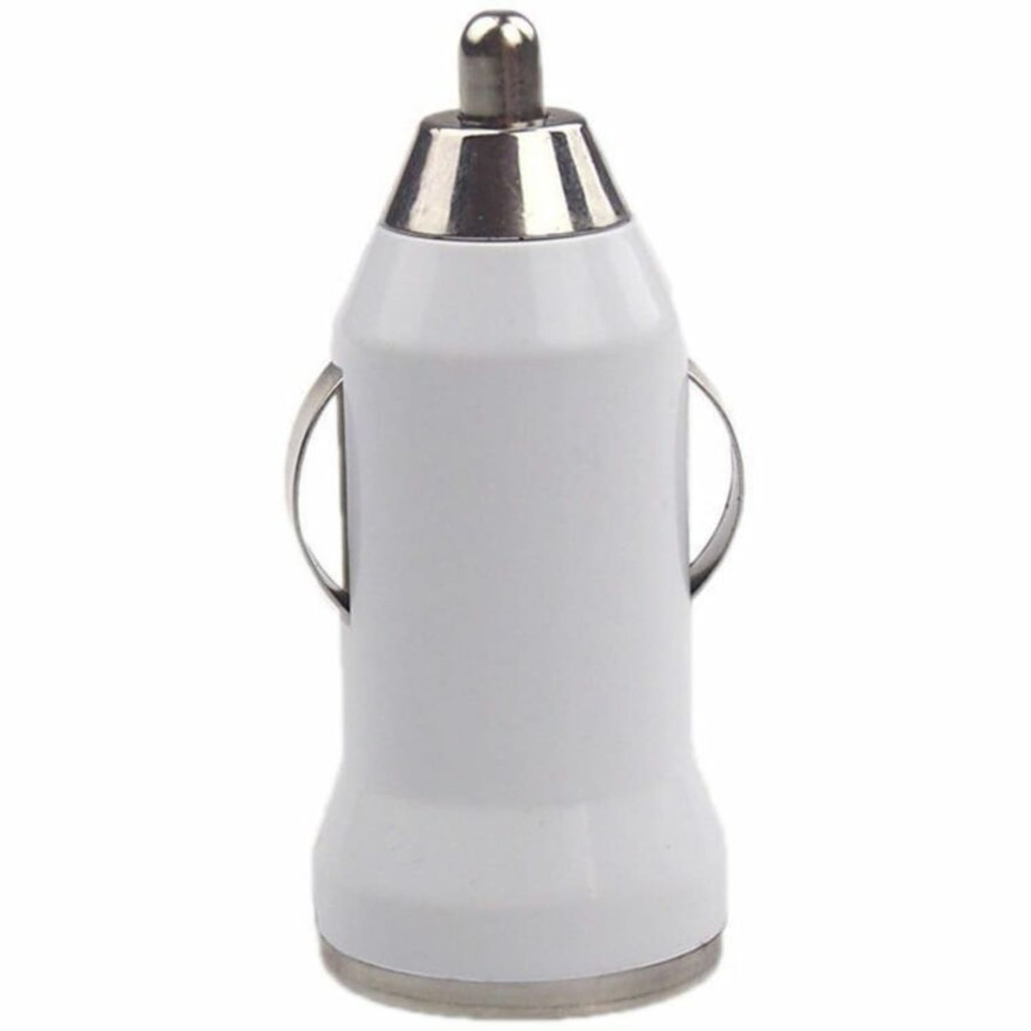 4XEM Universal USB Car Charger For iPhone/iPod/USB Devices (White) - 12 V DC, 24 V DC Input - 5 V DC Output - 1 A