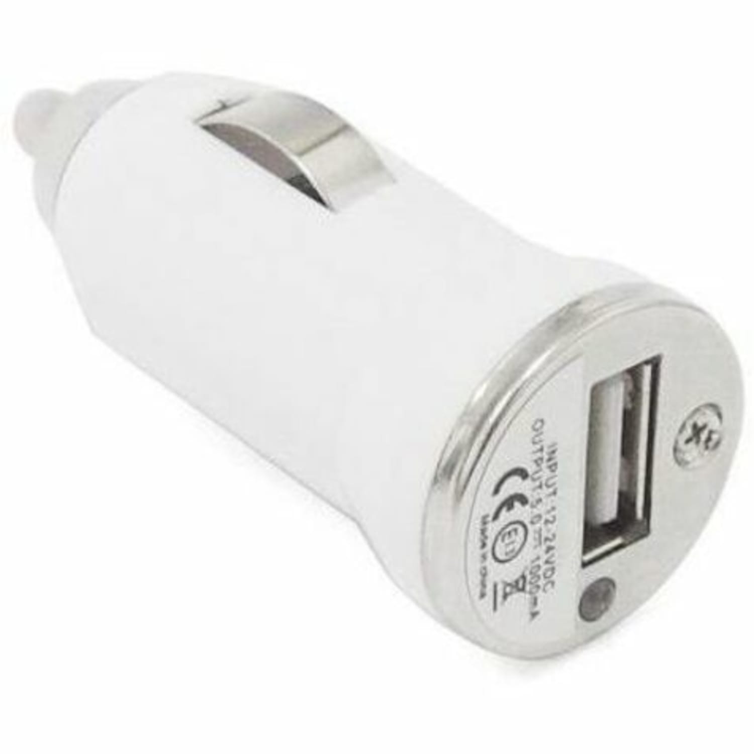 4XEM Universal USB Car Charger For iPhone/iPod/USB Devices (White) - 12 V DC, 24 V DC Input - 5 V DC Output - 1 A - Image 3