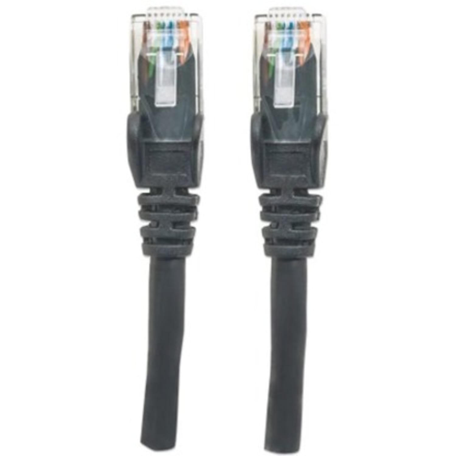 Intellinet Network Patch Cable, Cat6, 1m, Black, CCA, U/UTP, PVC, RJ45, Gold Plated Contacts, Snagless, Booted, Lifetime Warranty, Polybag - 342049 - Image 5