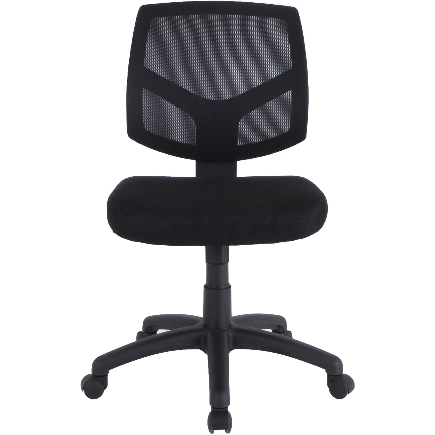 Lorell Mesh Back Task Chair - Fabric Seat - Mesh Back - 5-star Base - Black - 1 Each - Image 3