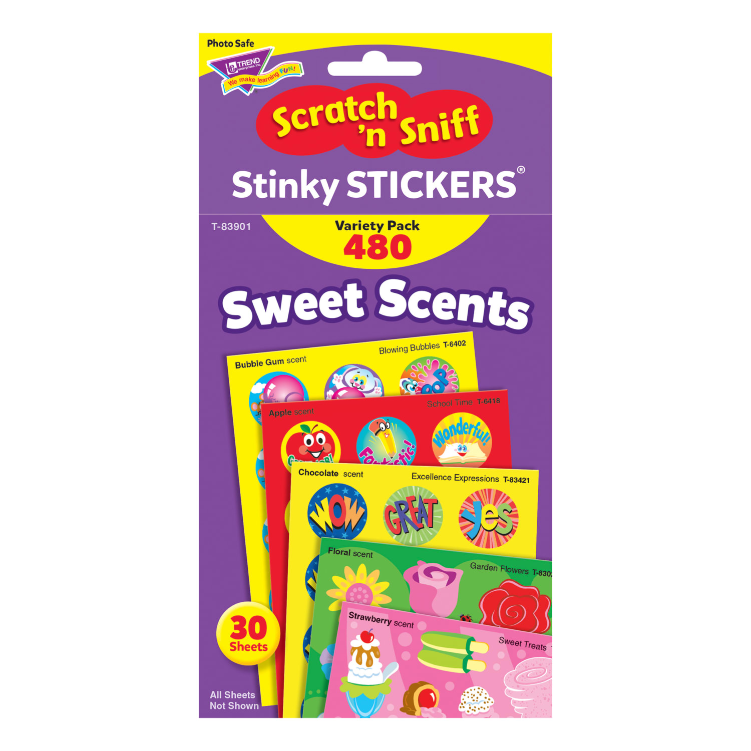 Trend Sweet Scents Stinky Stickers Variety Packs, 480 Stickers Per Pack, Set Of 2 Packs - Image 5