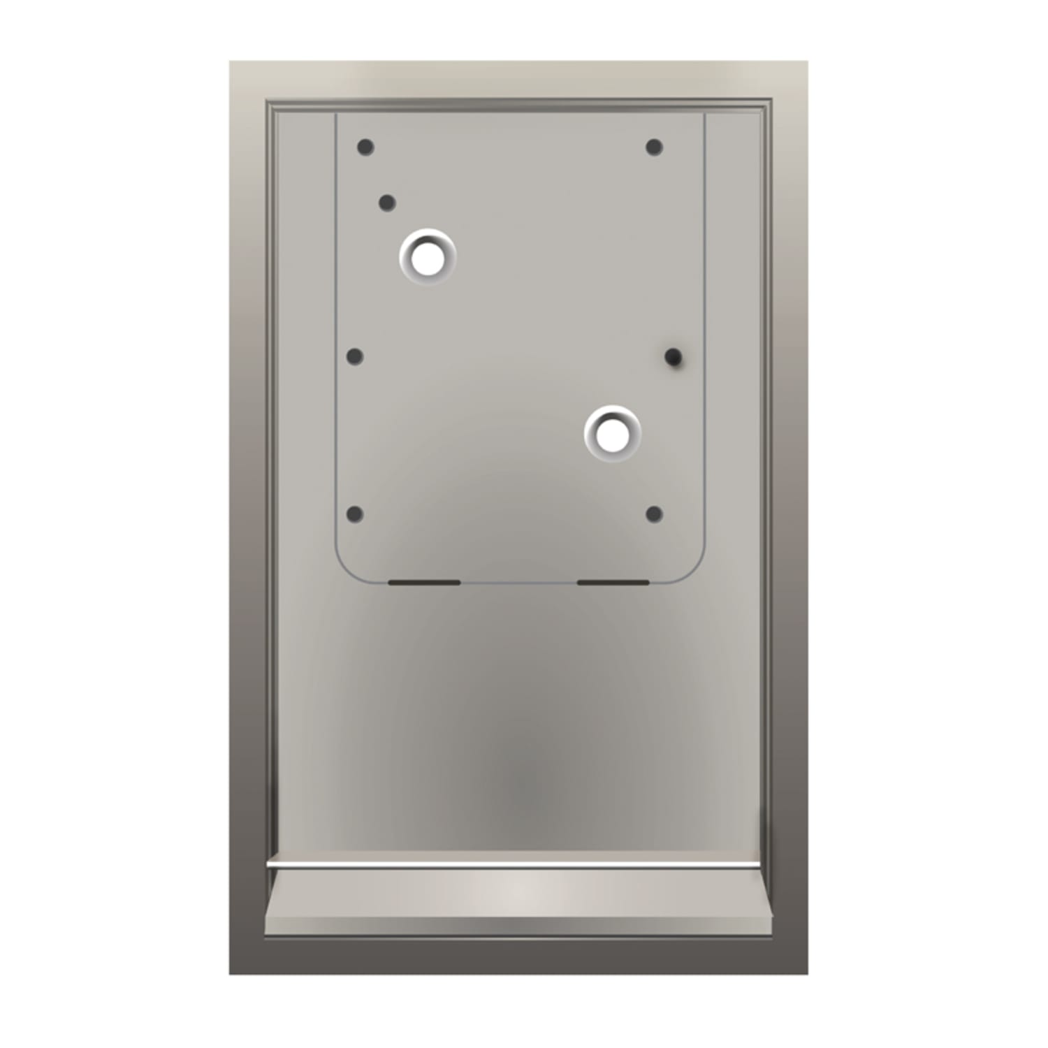 Alpine Hemlock Electric Hand Dryer Recess Kit, 26inH x 16-3/8inW x 3-7/16inD, Stainless Steel - Image 3