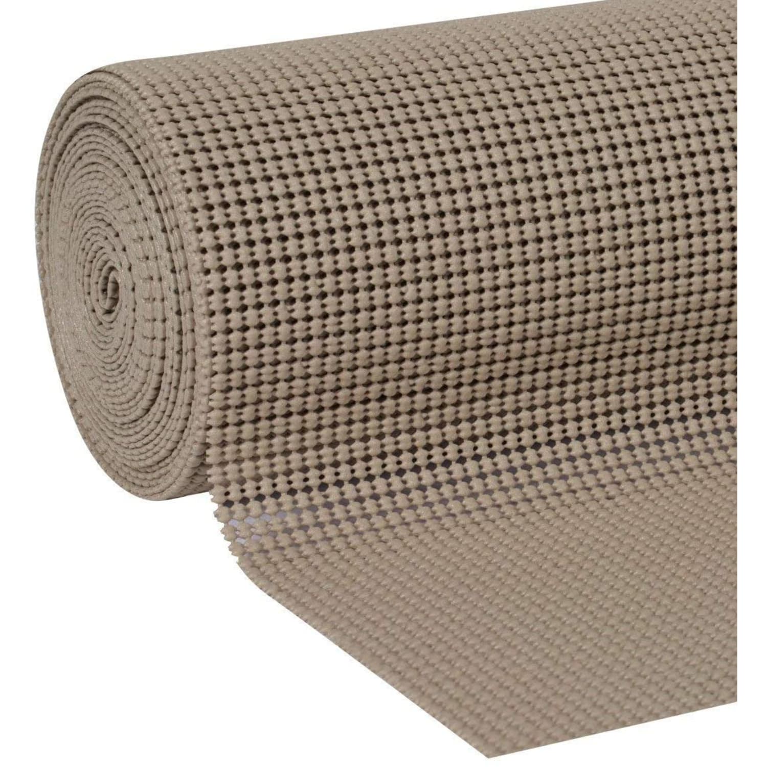Duck Brand 1100731 Select Grip EasyLiner Non-Adhesive Shelf And Drawer Liner, 12in x 20ft, Brownstone, Pack Of 2 Rolls - Image 3