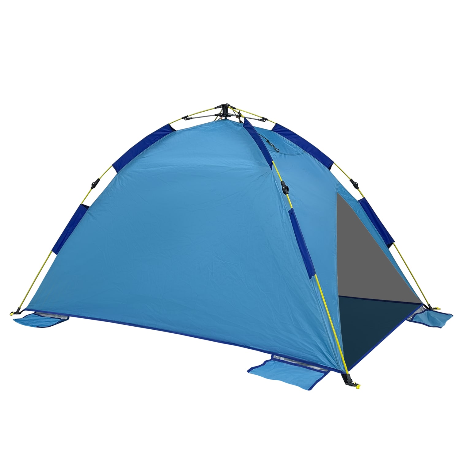 Outdoors Professional Beach Cool Pop-Up Sun Shelter, 43inH x 39inW x 75inD, Blue - Image 4