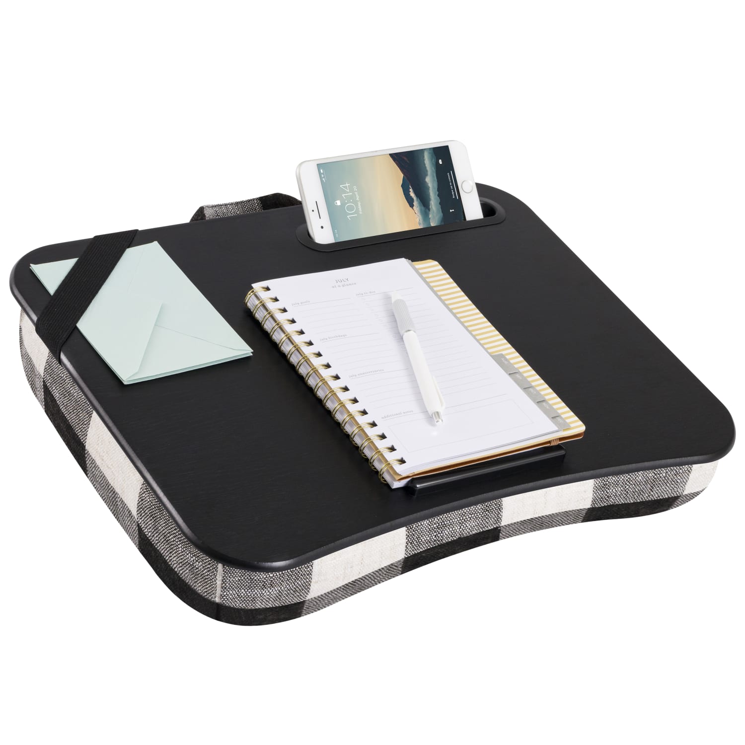 LapGear Designer Lap Desk, 2-3/4inH x 17-3/"W x 2-3/4inD, Buffalo Check