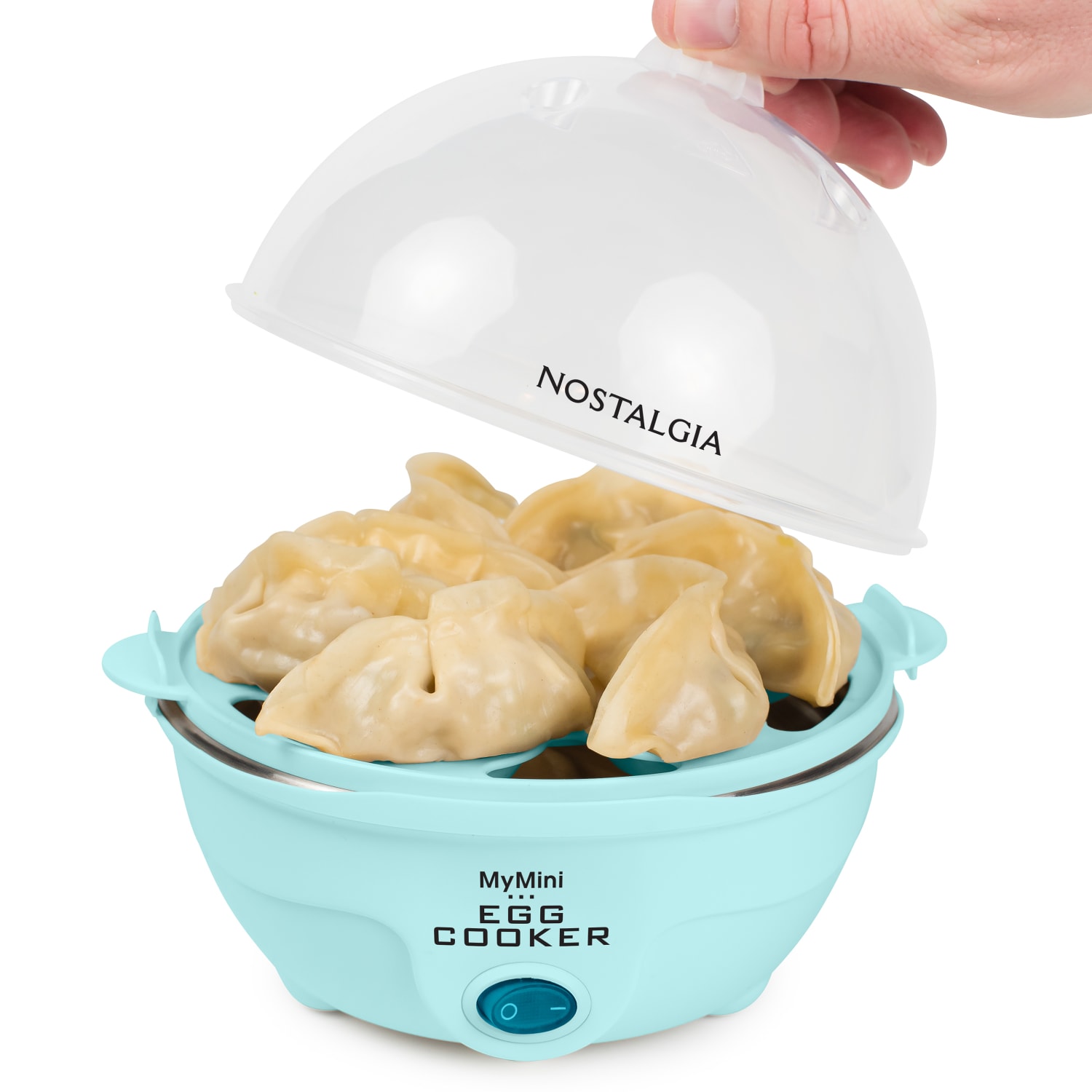 Nostalgia Electrics Premium 7-Egg Cooker, Aqua - Image 4