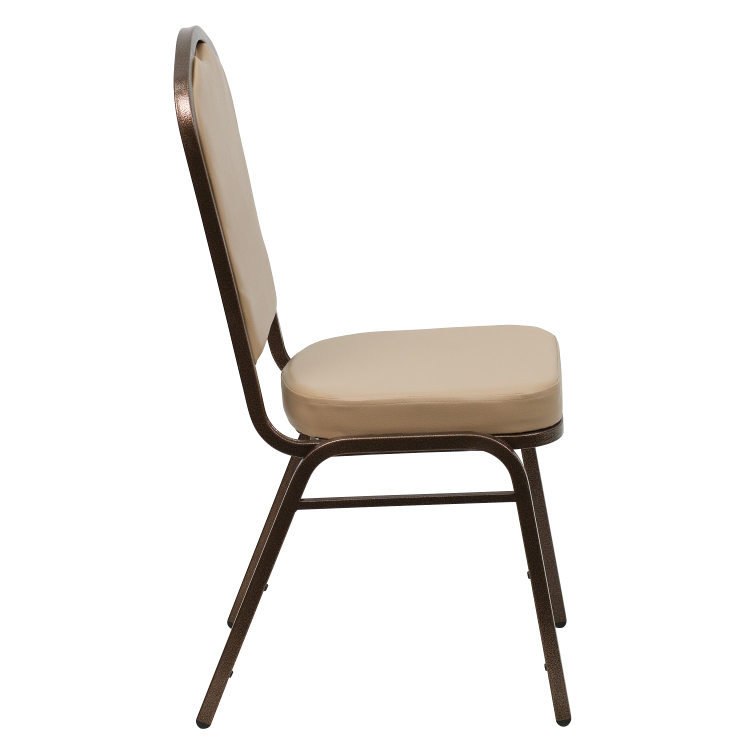 Flash Furniture HERCULES Series Crown Back Stacking Banquet Chair TanCopper PopularChairscom