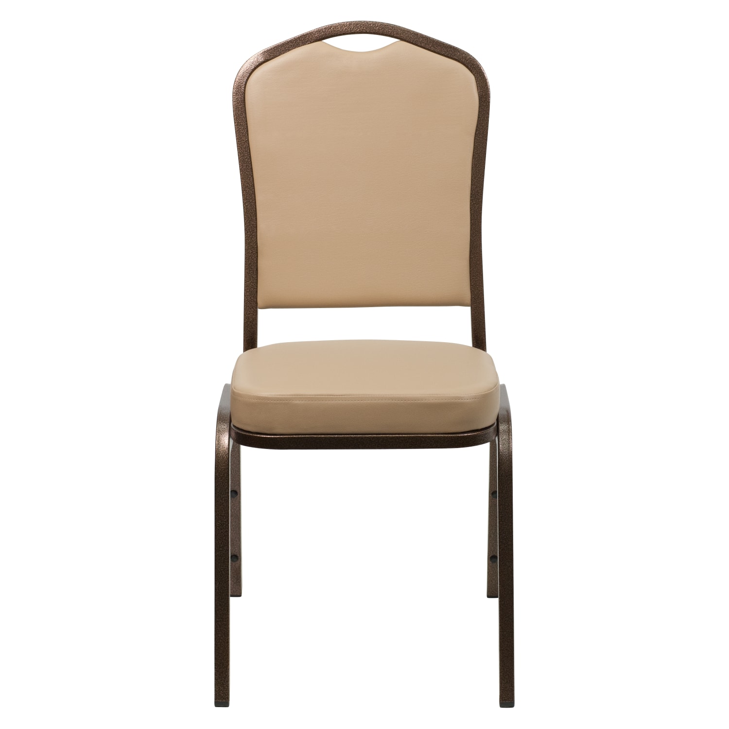 Flash Furniture HERCULES Series Crown Back Stacking Banquet Chair TanCopper PopularChairscom