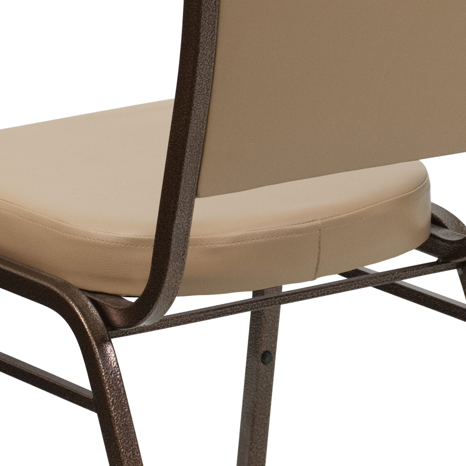 Flash Furniture HERCULES Series Crown Back Stacking Banquet Chair TanCopper PopularChairscom