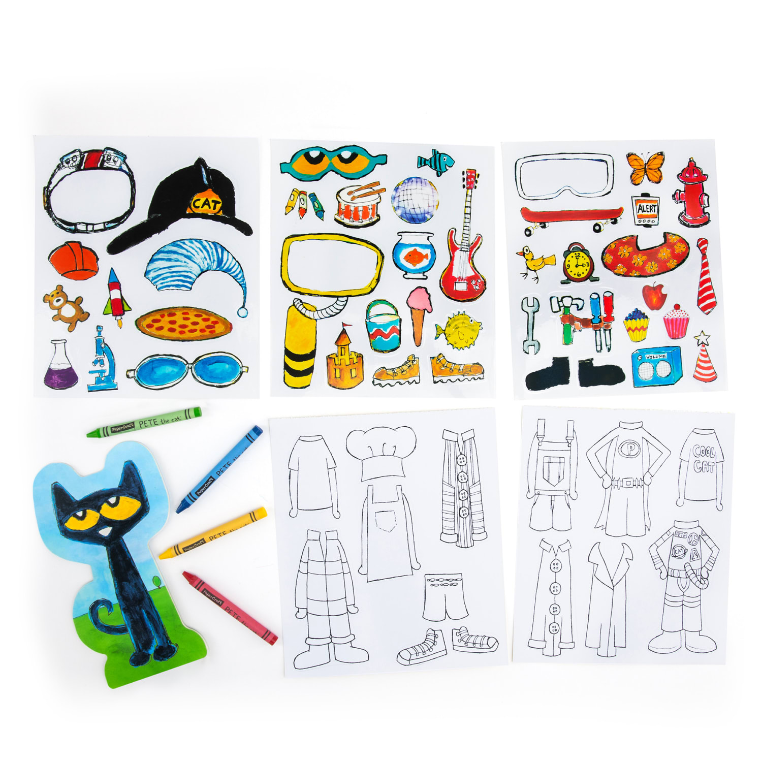 Educational Insights Papercraft Pete The Cat Coloring Activity Set - Image 4
