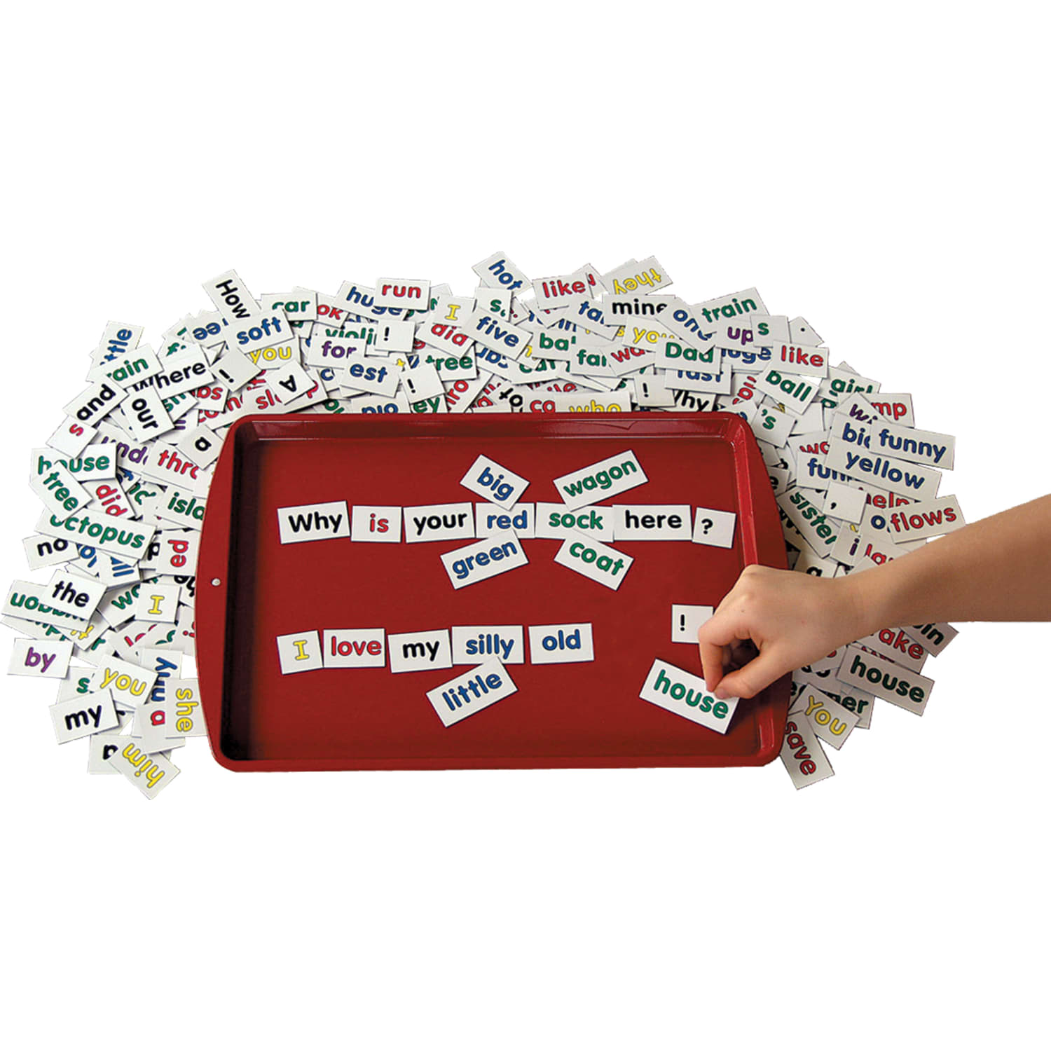 Barker Creek Magnets, Learning Magnets, Kidboard, 9inH x 13inW, Grades Pre-K-6, Red - Image 4