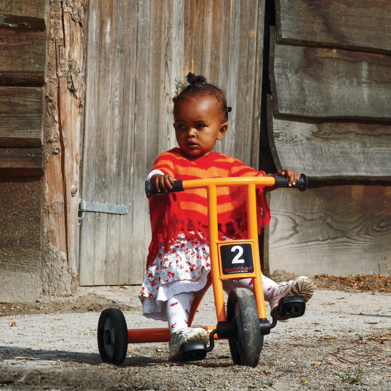 Winther Circleline Tricycle, Small, 26 7/8inL x 17 3/4inW x 20inH, Orange - Image 3