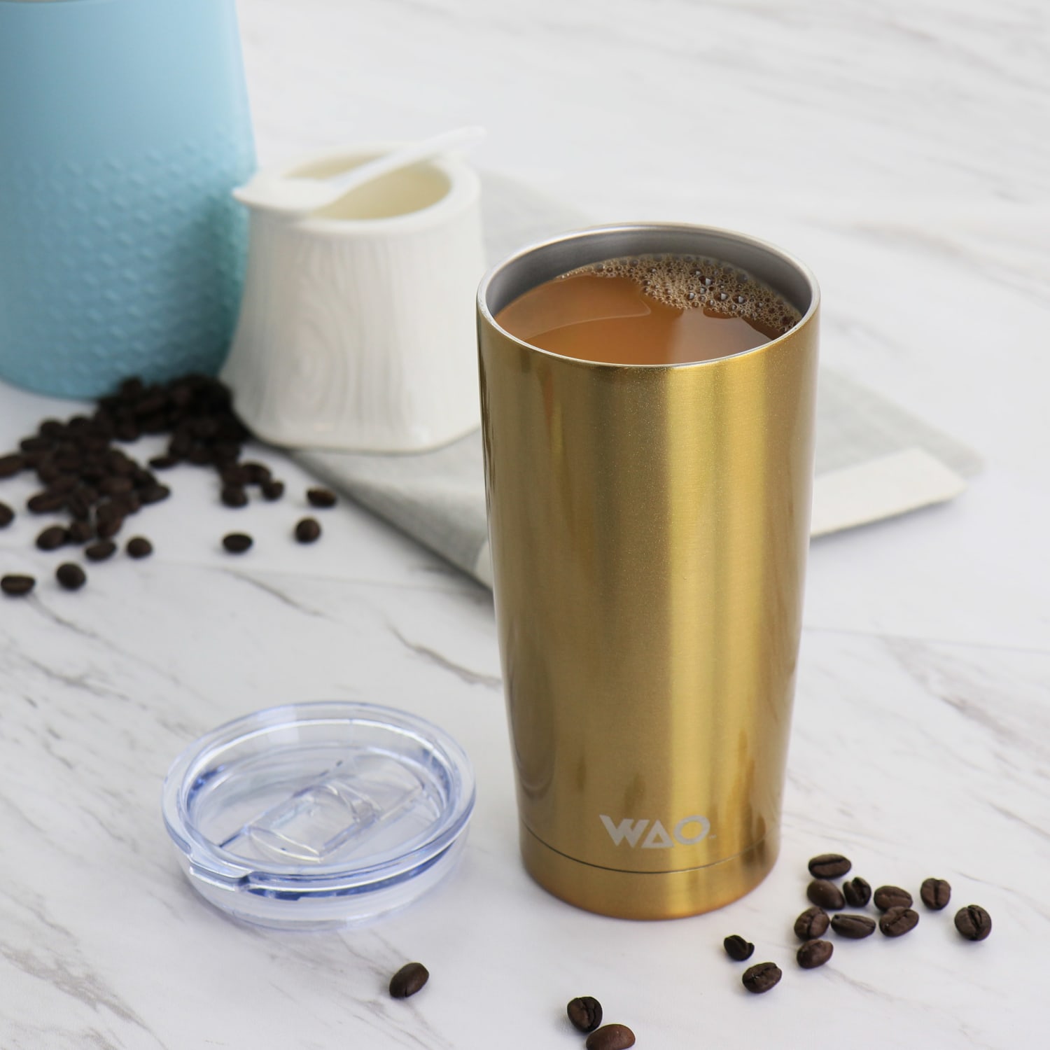 Gibson WAO Thermal Tumbler, 18 Oz, Dark Gold - Image 3