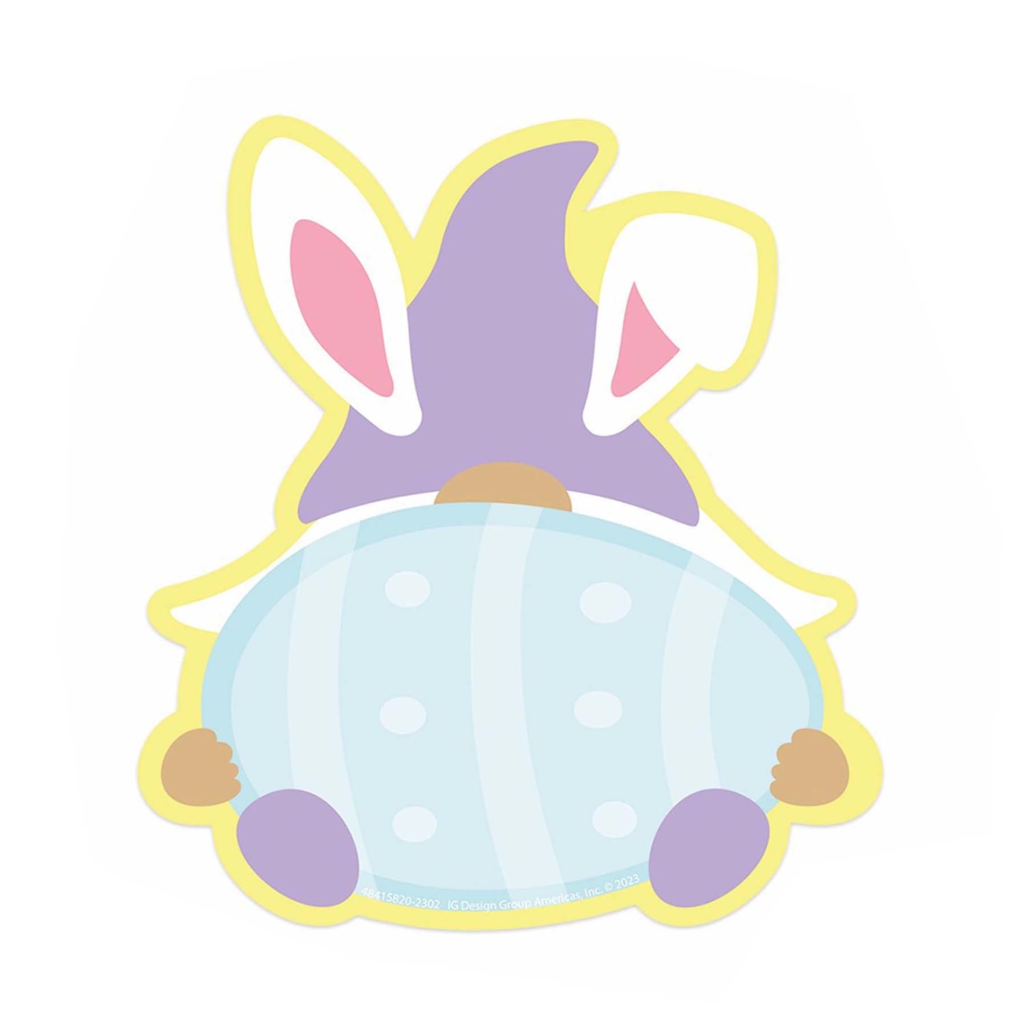 Eureka Paper Cut-Outs, Easter Gnomes, 5-1/2in x 5-1/2in, 36 Cut-Outs Per Pack, Bundle Of 3 Packs - Image 4