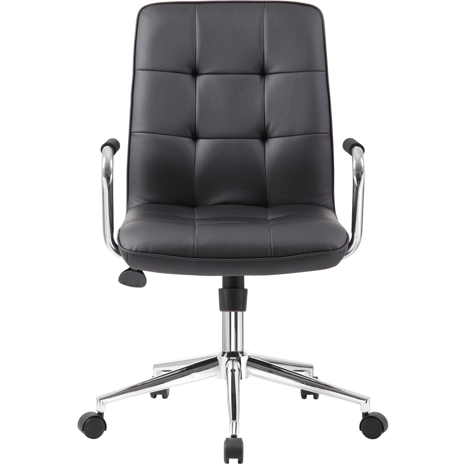 Boss Office Products Modern CaressoftPlus Mid Back Task Chair Black PopularChairscom