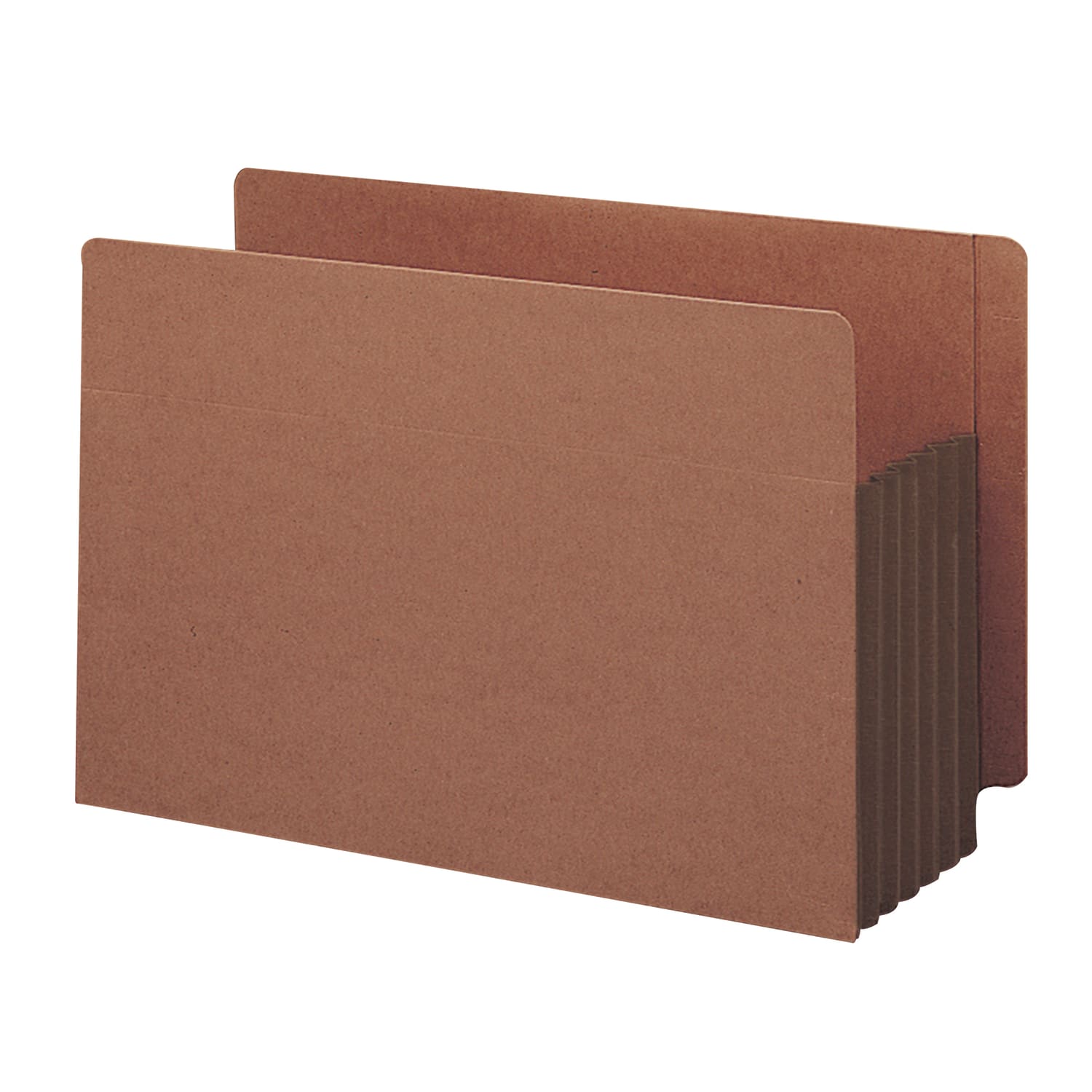 Smead Redrope Extra-Wide End-Tab File Pockets, Legal Size, 5 1/4in Expansion, 30% Recycled, Dark Brown, Box Of 10