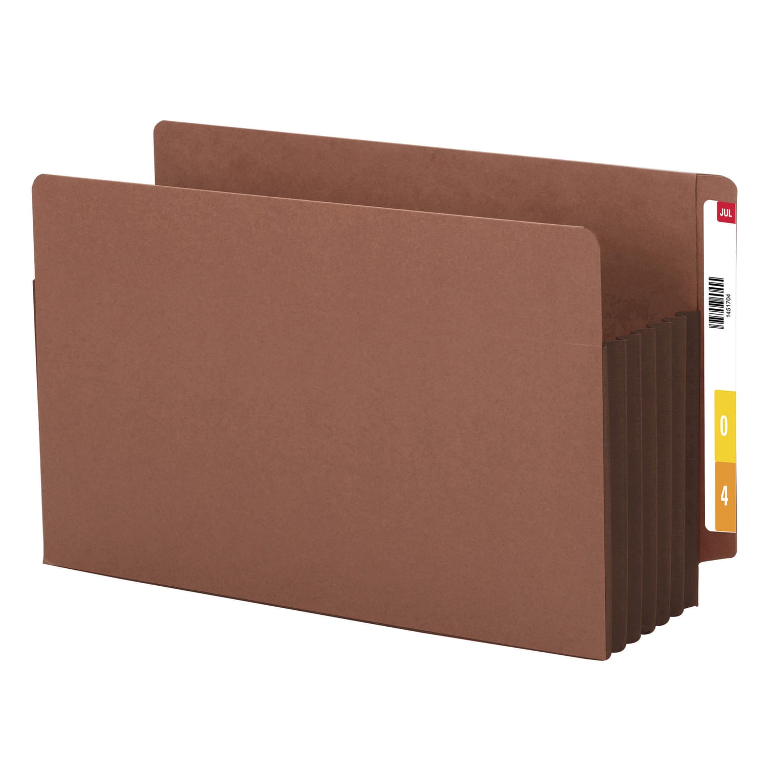 Smead Redrope Extra-Wide End-Tab File Pockets, Legal Size, 5 1/4in Expansion, 30% Recycled, Dark Brown, Box Of 10 - Image 6