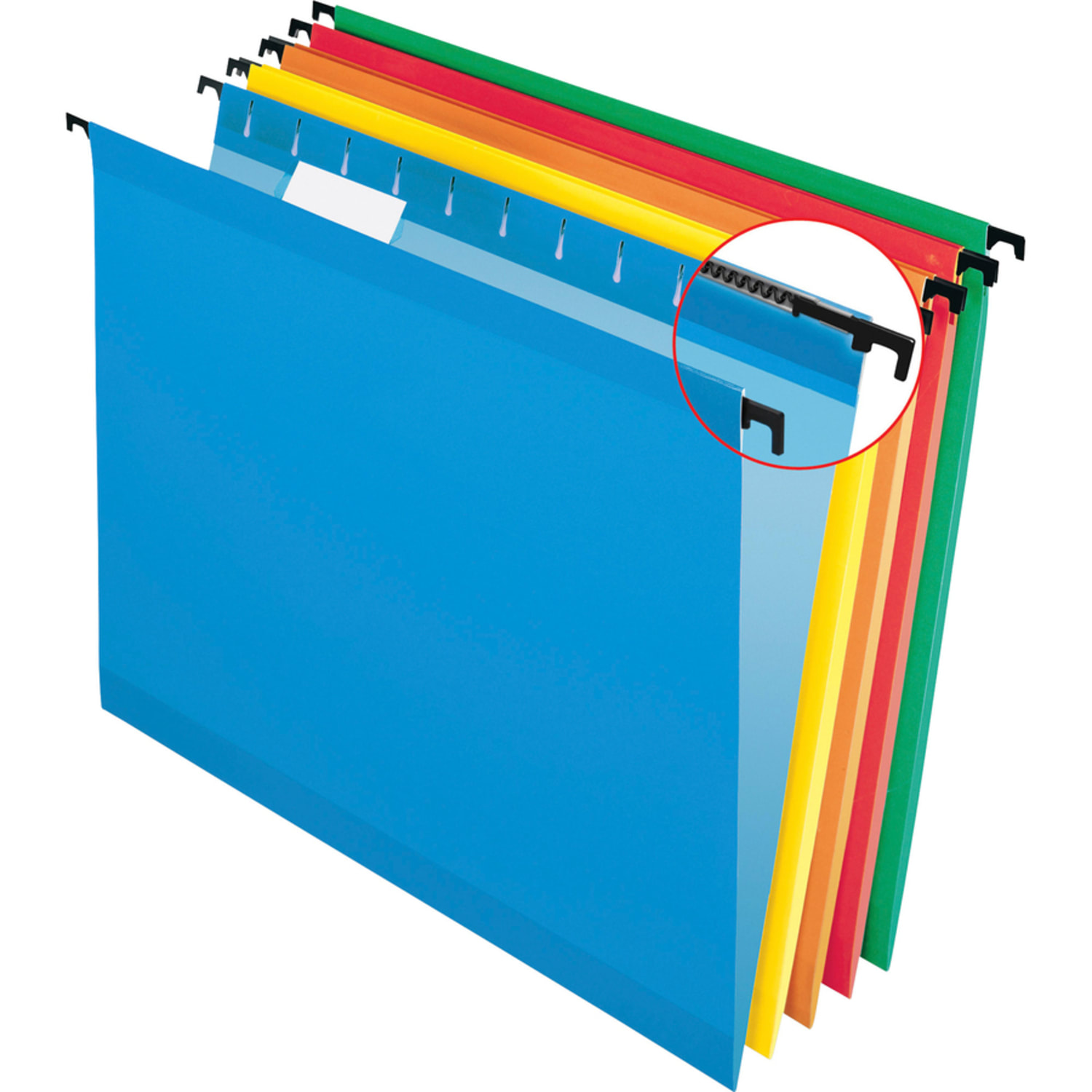 Pendaflex SureHook Technology Hanging File Folders, Letter Size, Assorted Colors, Box Of 20 Folders - Image 4