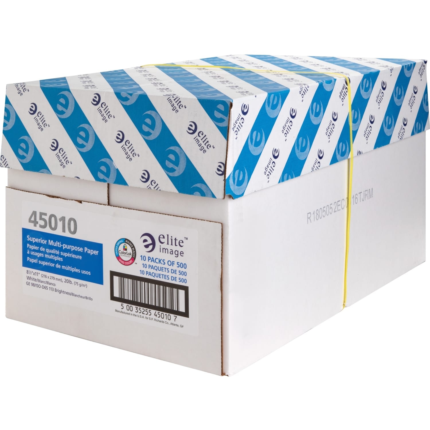 Elite Image Multi-Use Paper, Letter Size (8 1/2in x 11in), 20 Lb, Carton Of 5,000 Sheets - Image 5