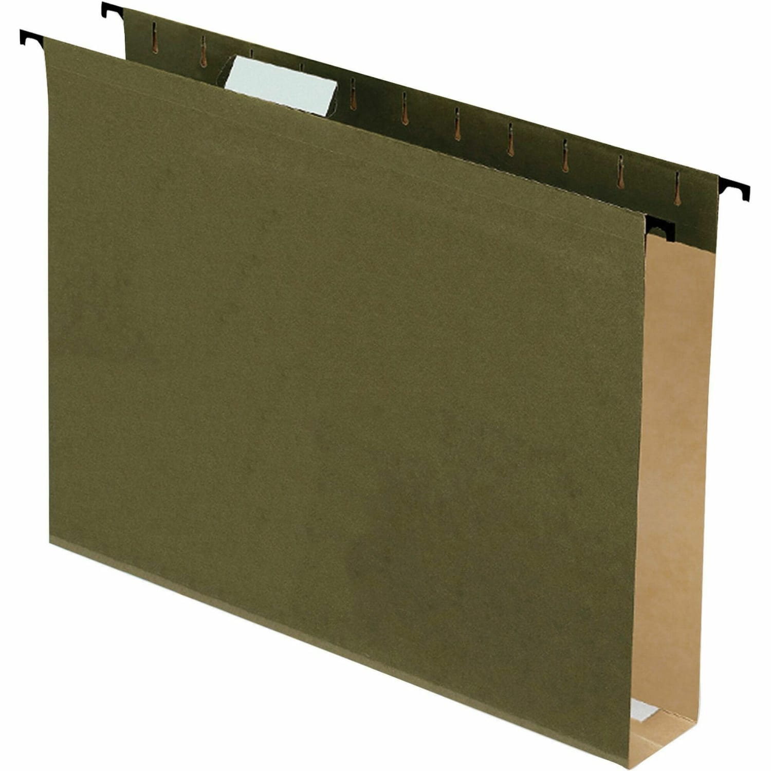 Pendaflex Extra-Capacity Hanging File Folders, 2in Expansion, Letter Size, Green, Box Of 20 Folders - Image 3