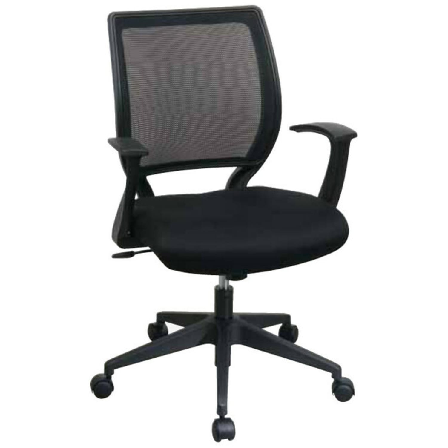 Office Star ScreenBack Chair With Fixed Arms Black PopularChairscom Office Star Screen Back Chair With Fixed Arms Black PopularChairscom