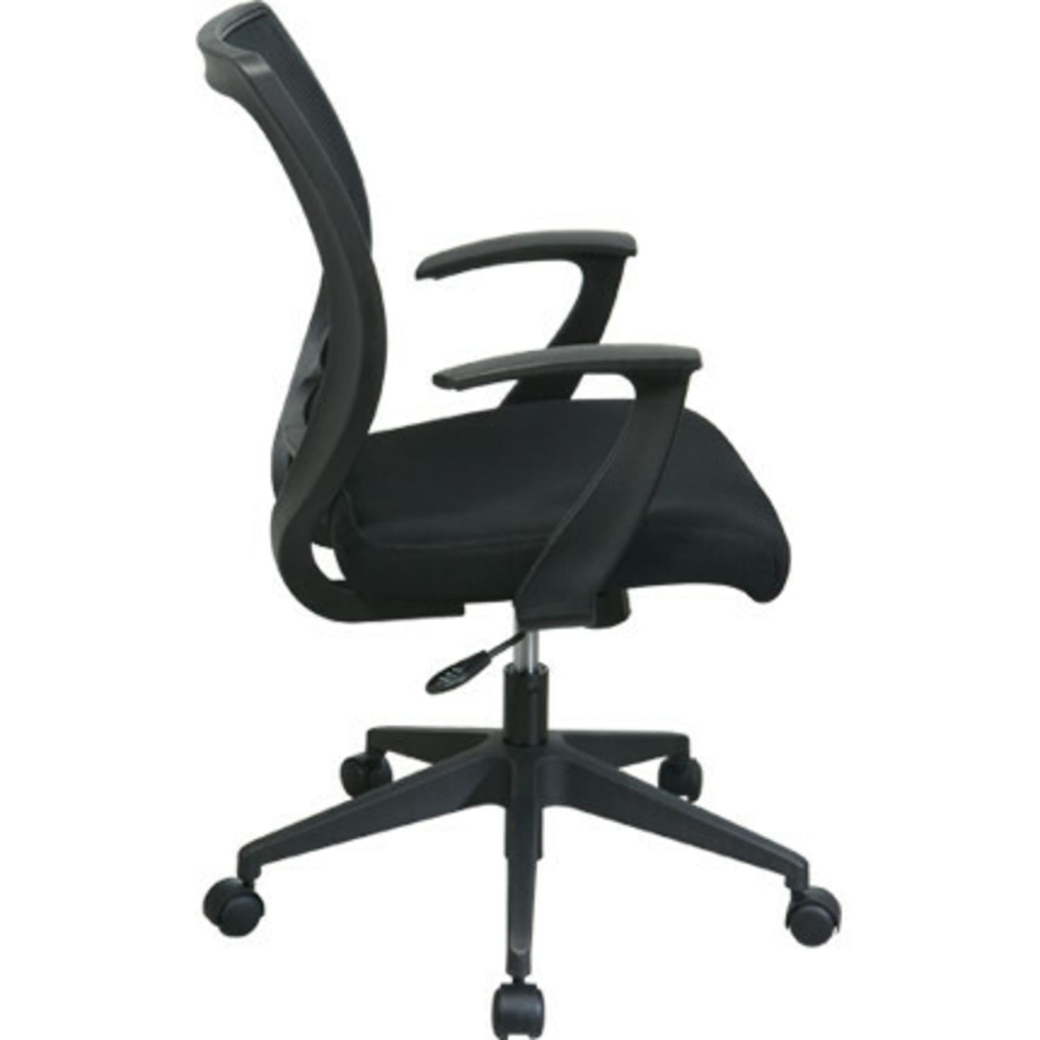 Office Star ScreenBack Chair With Fixed Arms Black PopularChairscom Office Star Screen Back Chair With Fixed Arms Black PopularChairscom