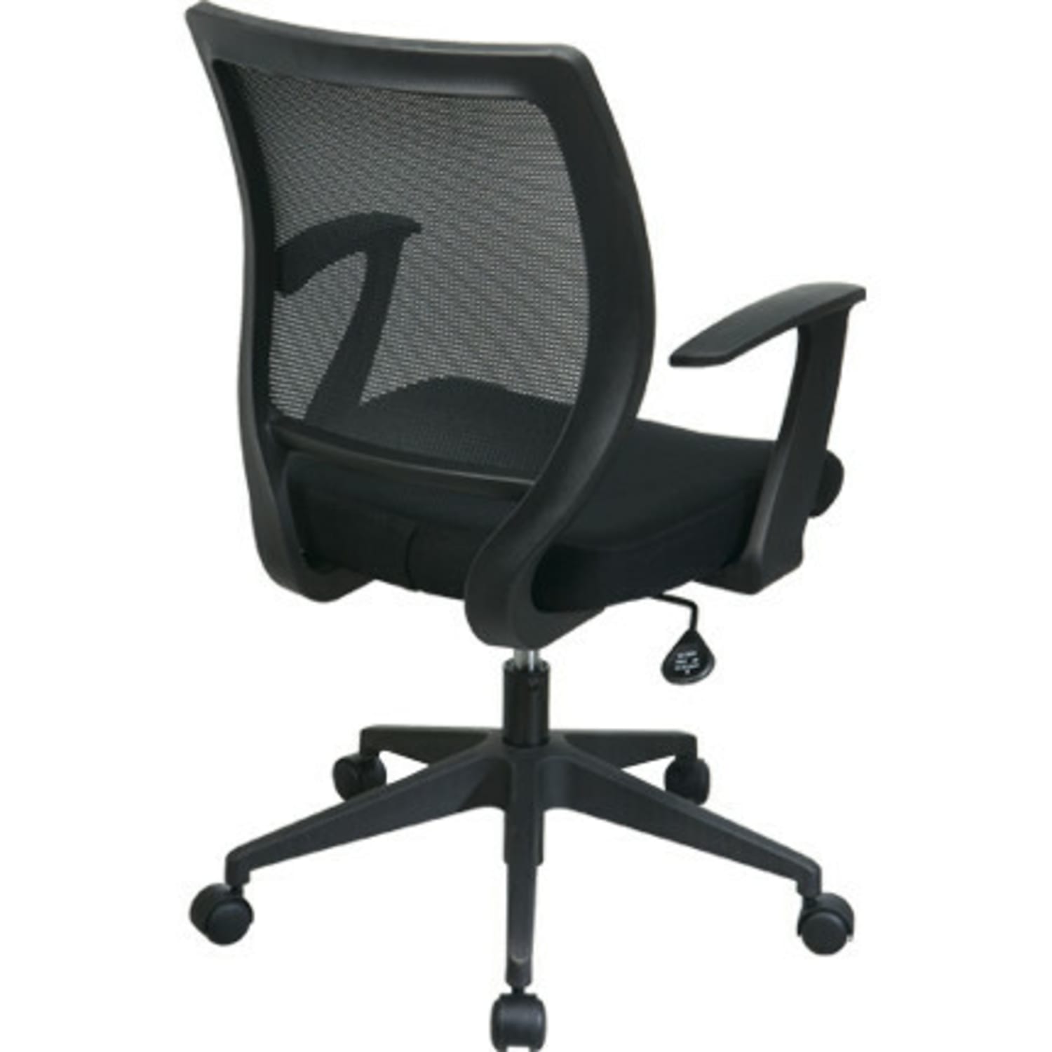 Office Star ScreenBack Chair With Fixed Arms Black PopularChairscom Office Star Screen Back Chair With Fixed Arms Black PopularChairscom