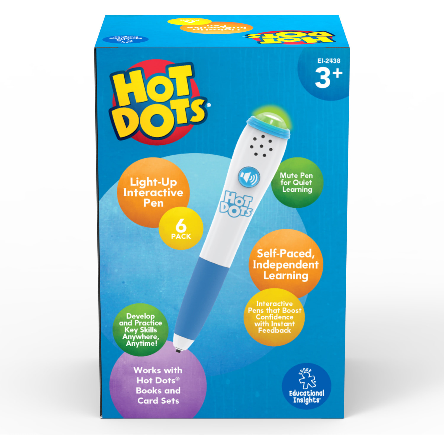Educational Insights Hot Dots Light-Up Interactive Pen, Pack Of 6 - Image 3
