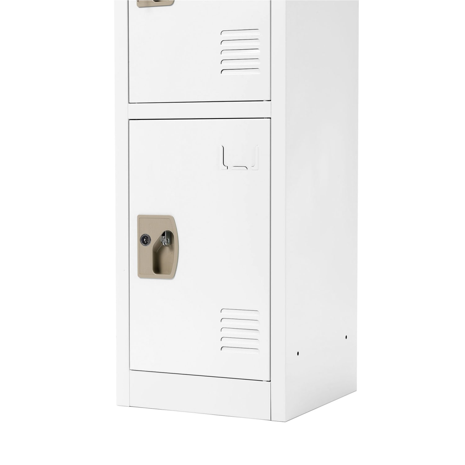 Alpine AdirOffice 4-Tier Steel Locker, 72inH x 12inW x 12inD, White - Image 6