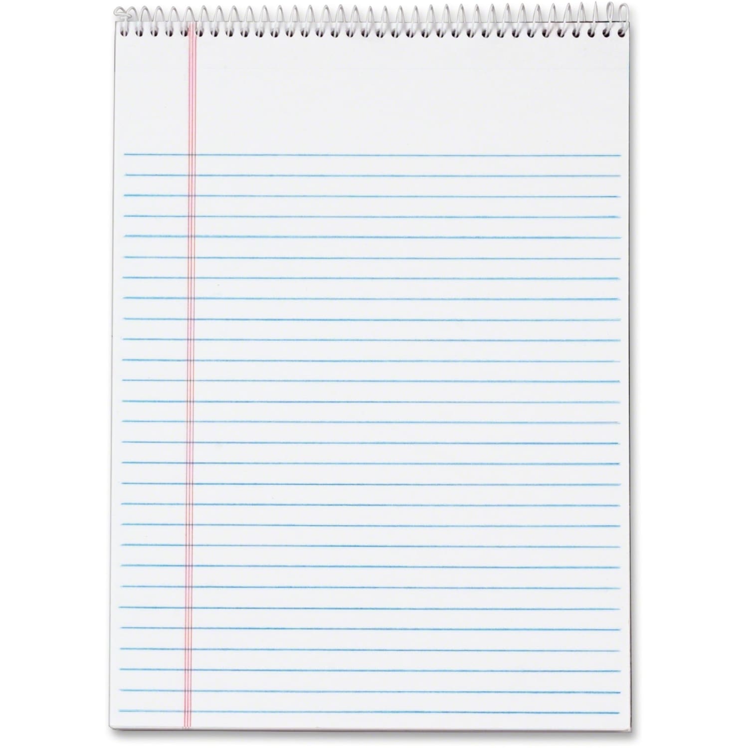 TOPS Docket Wirebound Legal Writing Pads - Letter - 70 Sheets - Wire Bound - 0.34in Ruled - 16 lb Basis Weight - 63633
