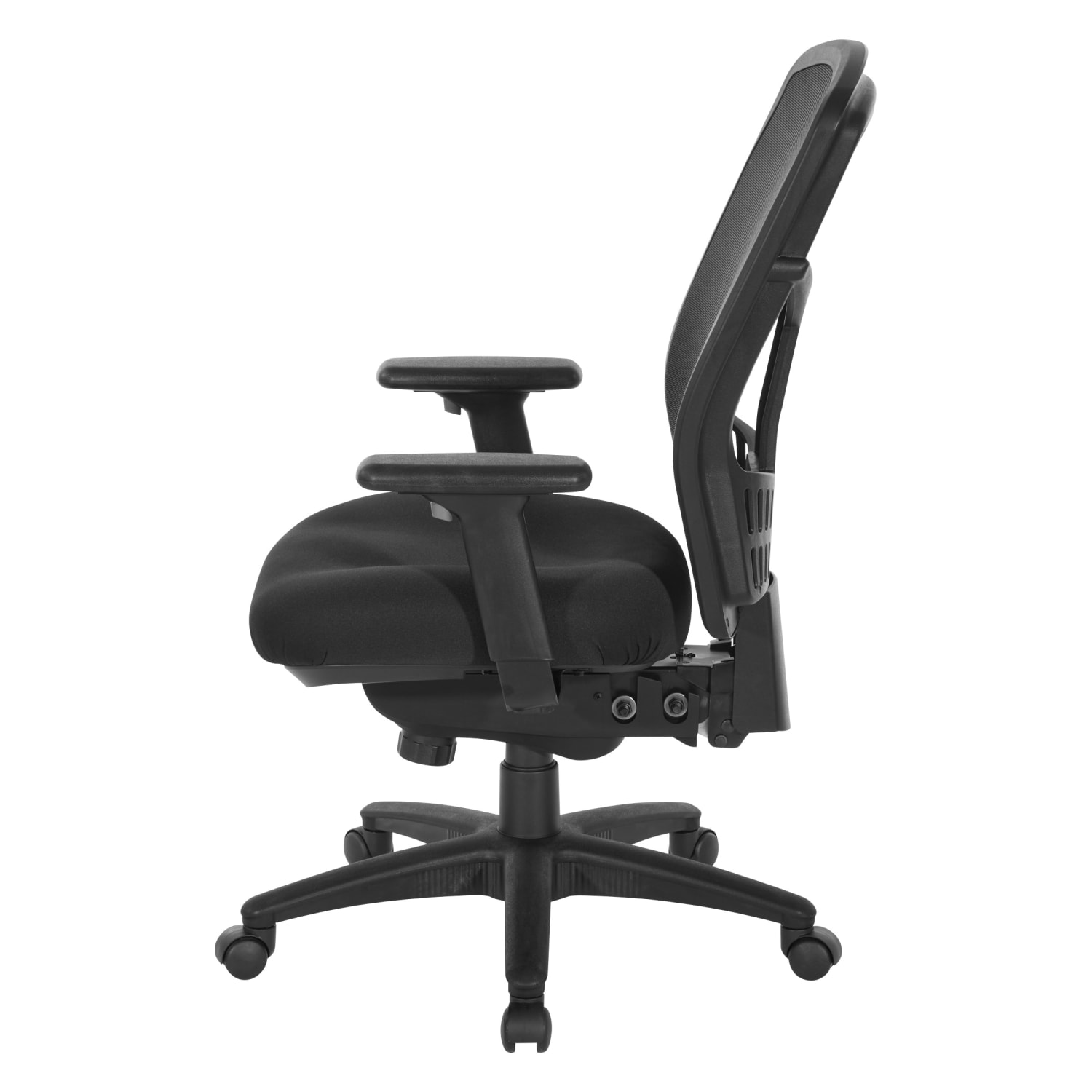 Office Star ProGrid Fabric High-Back Adjustable Chair, Black - Image 6