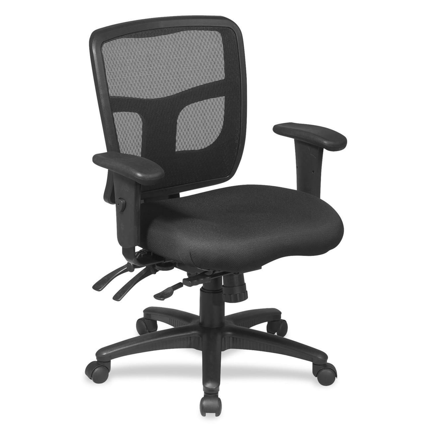 Office Star ProGrid Mid-Back Mesh Adjustable Chair, Black - Image 4