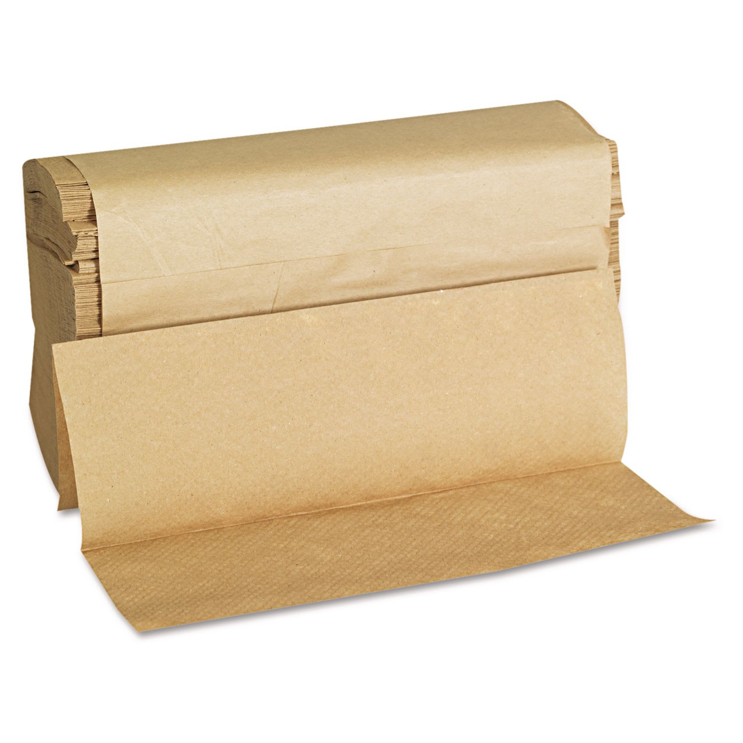 GEN Folded Paper Towels, Multifold, 9 x 9.45, Natural, 250 Towels/Pack, 16 Packs/Carton - Image 5