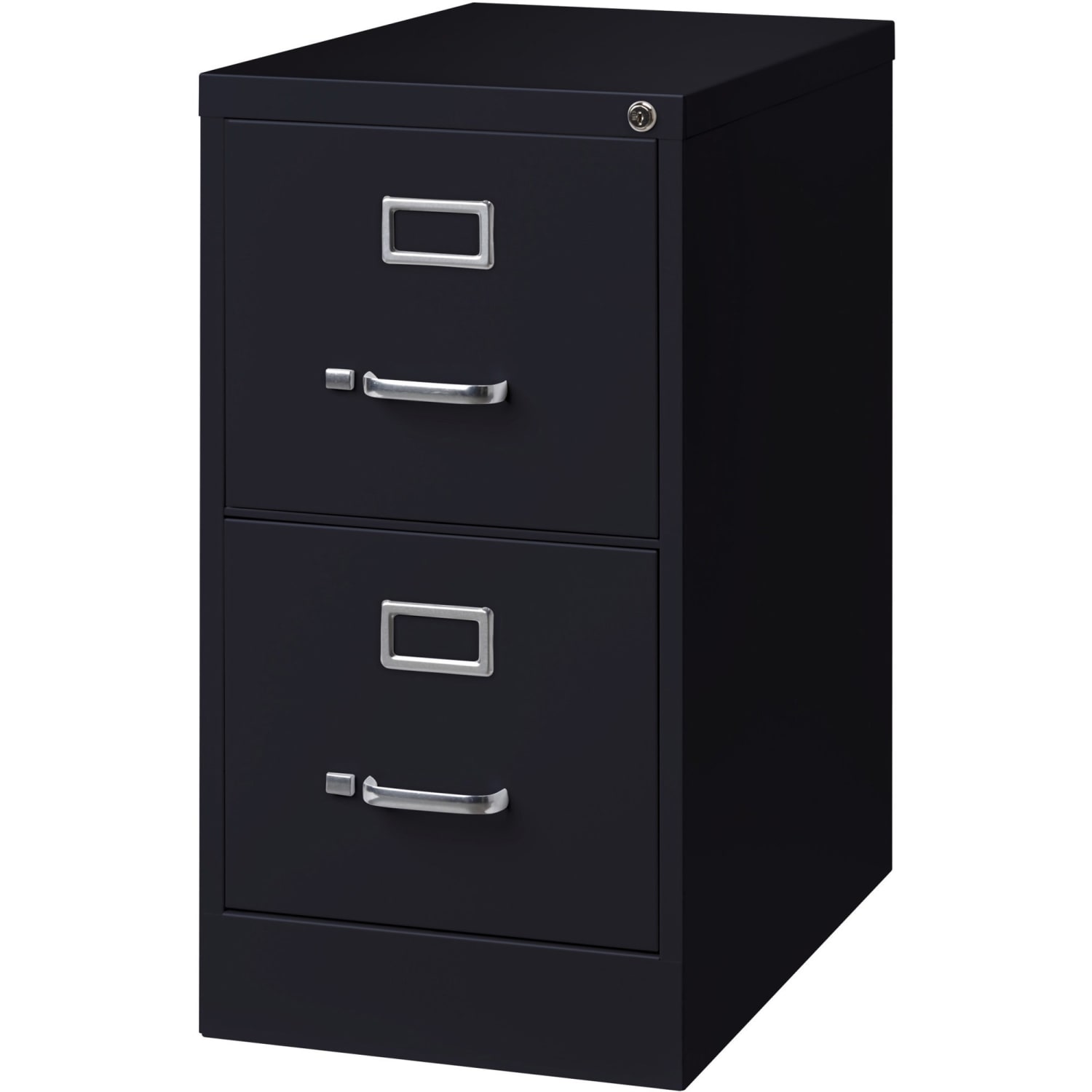 Lorell Fortress 25inD Vertical 2-Drawer File Cabinet, Black - Image 5