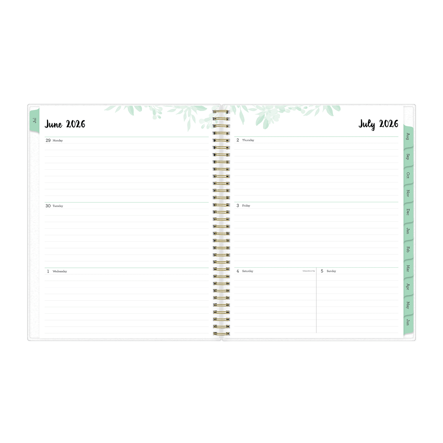 Planning Calendar BS Laurel Frosted PP 8.5x11 AY26-27 W/M - Image 3