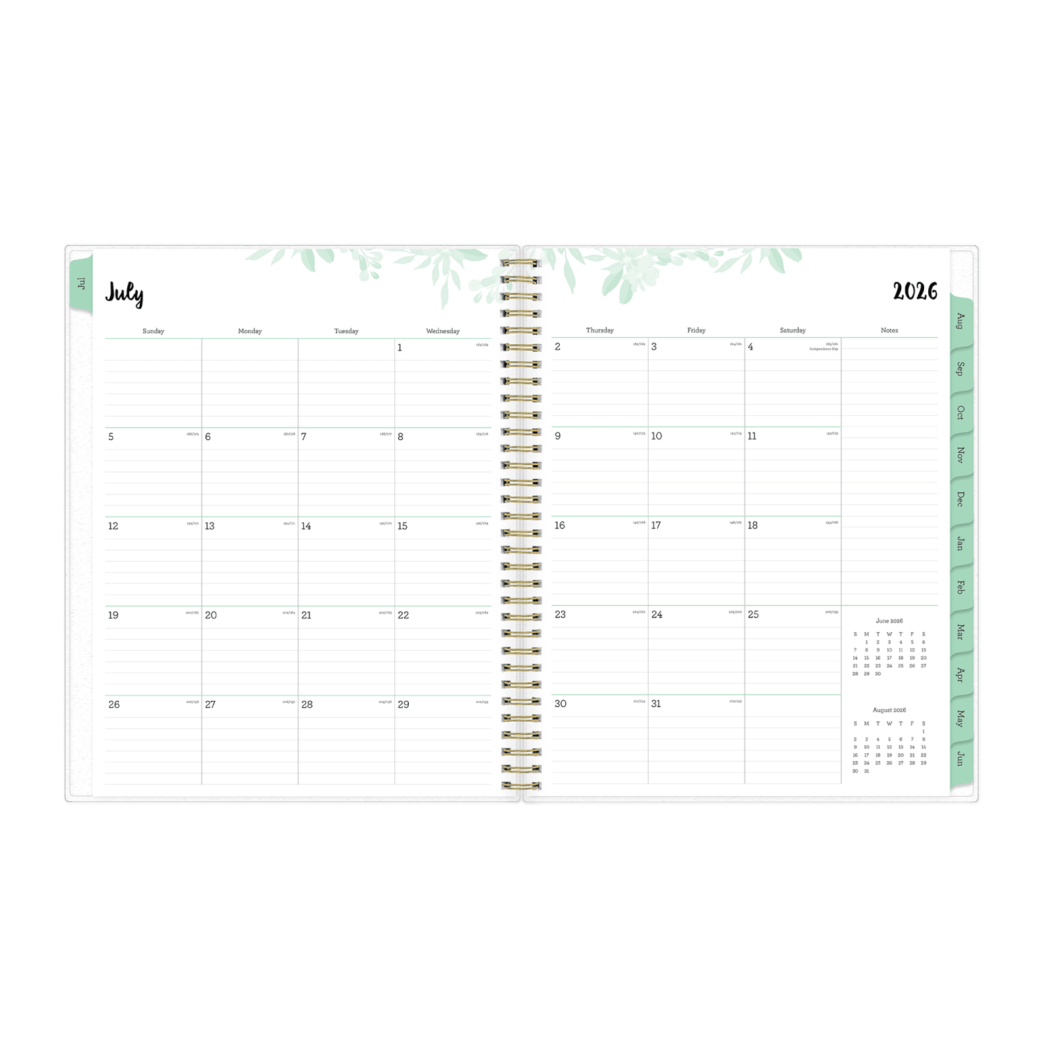 Planning Calendar BS Laurel Frosted PP 8.5x11 AY26-27 W/M - Image 4