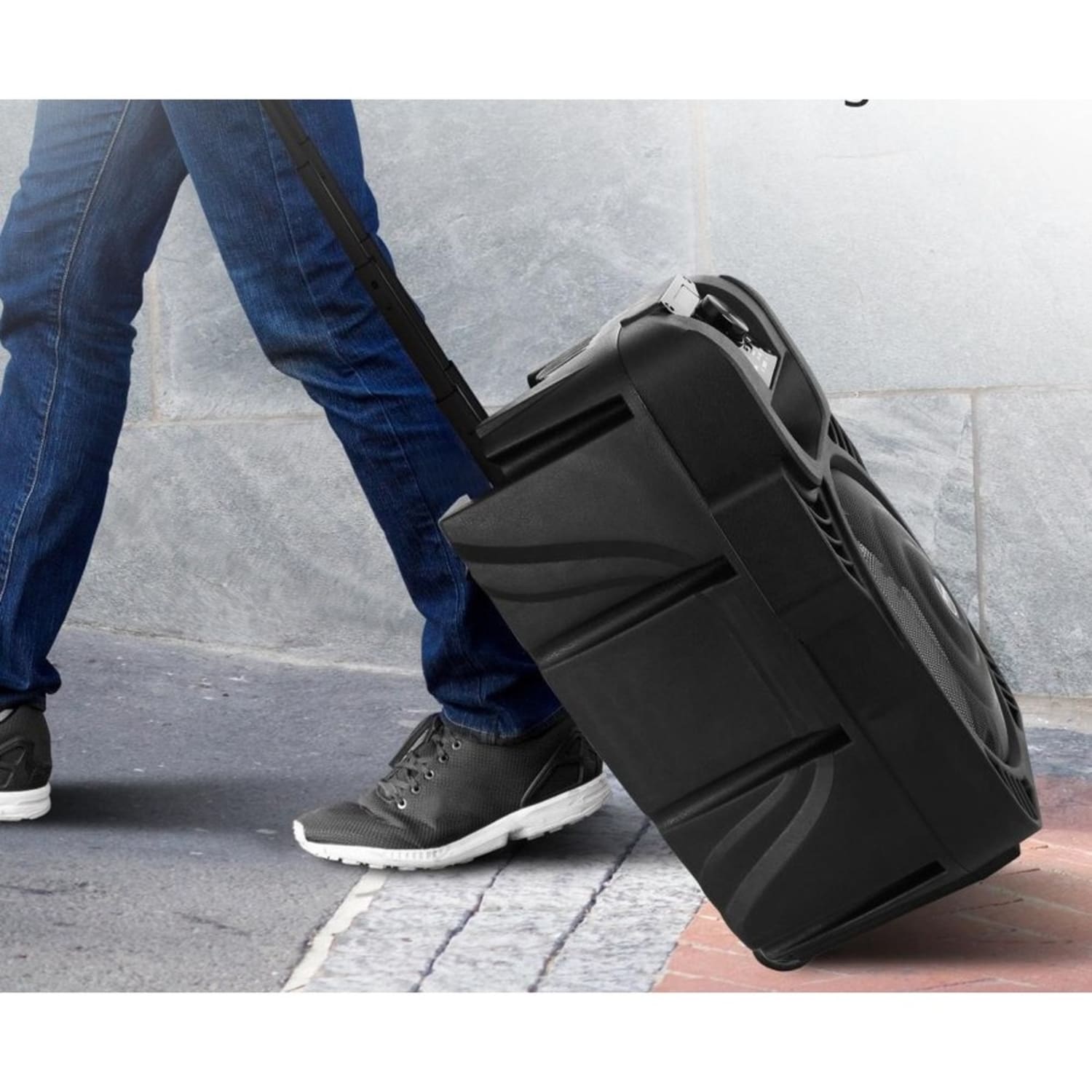 Pyle Portable Bluetooth Speaker System - 400 W RMS - Black - 55 Hz to 20 kHz - Battery Rechargeable - USB - Image 6