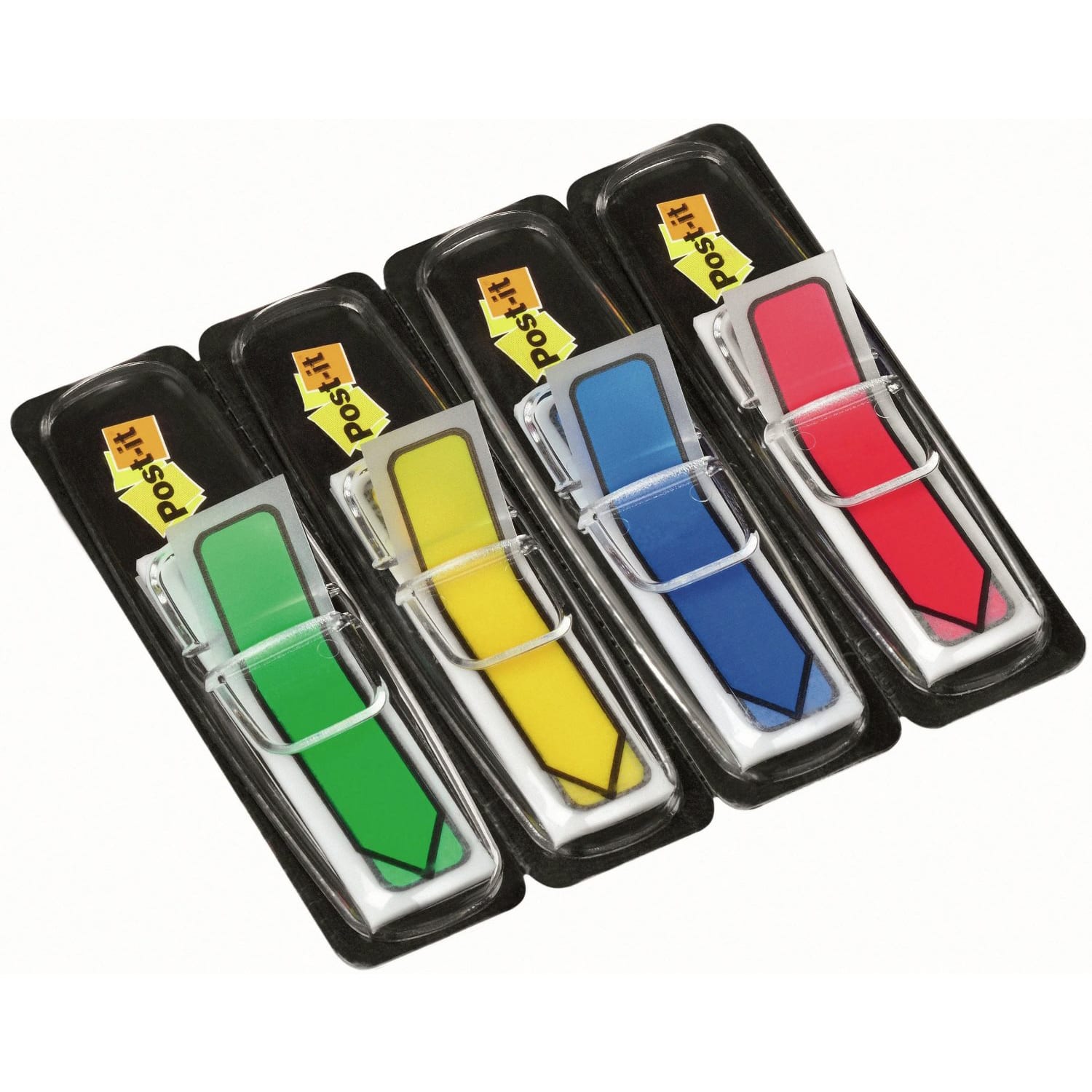 Post-it Notes Arrow Flags, 1/2in, Assorted Primary Colors, 24 Flags Per Pad, Pack Of 4 Pads - Image 3