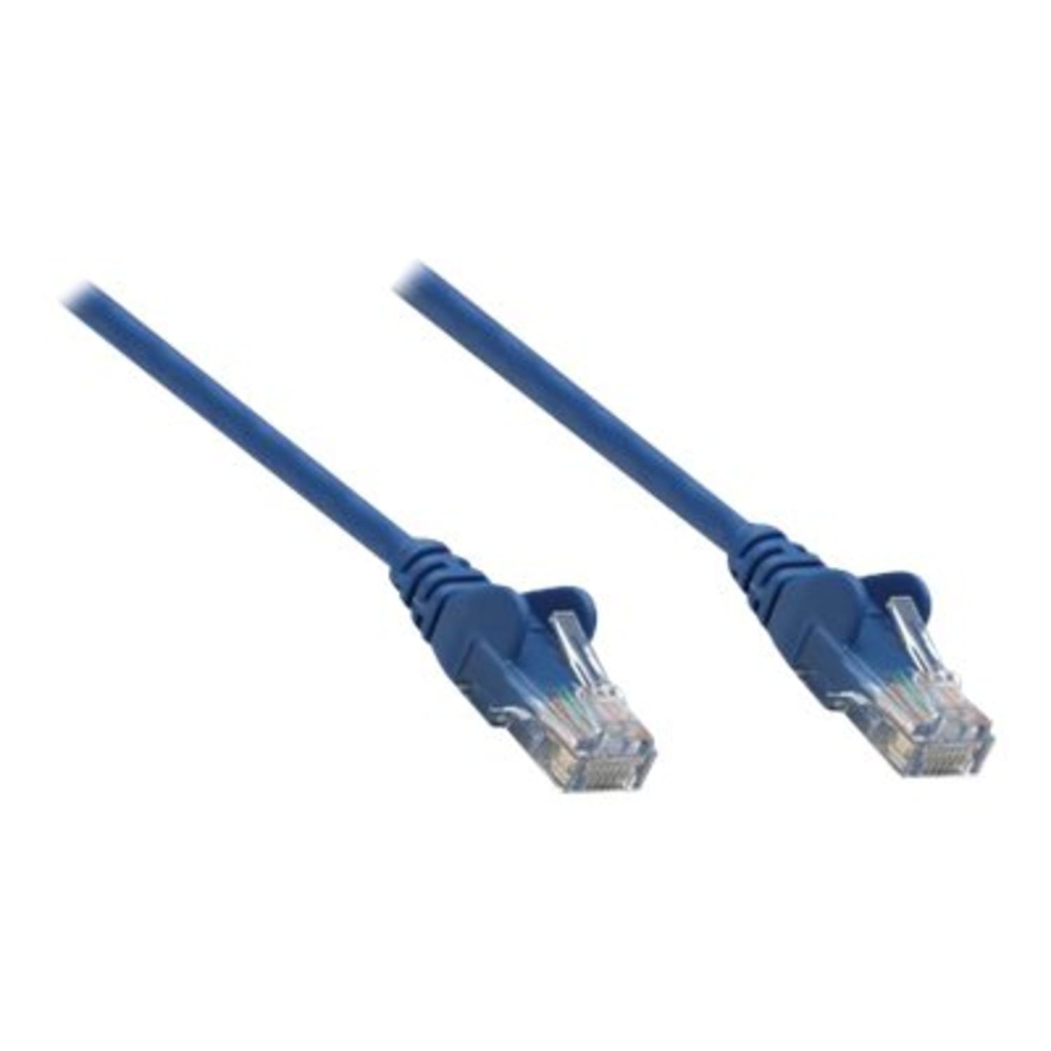Intellinet Network Patch Cable, Cat6, 2m, Blue, CCA, U/UTP, PVC, RJ45, Gold Plated Contacts, Snagless, Booted, Lifetime Warranty, Polybag - 342599 - Image 3