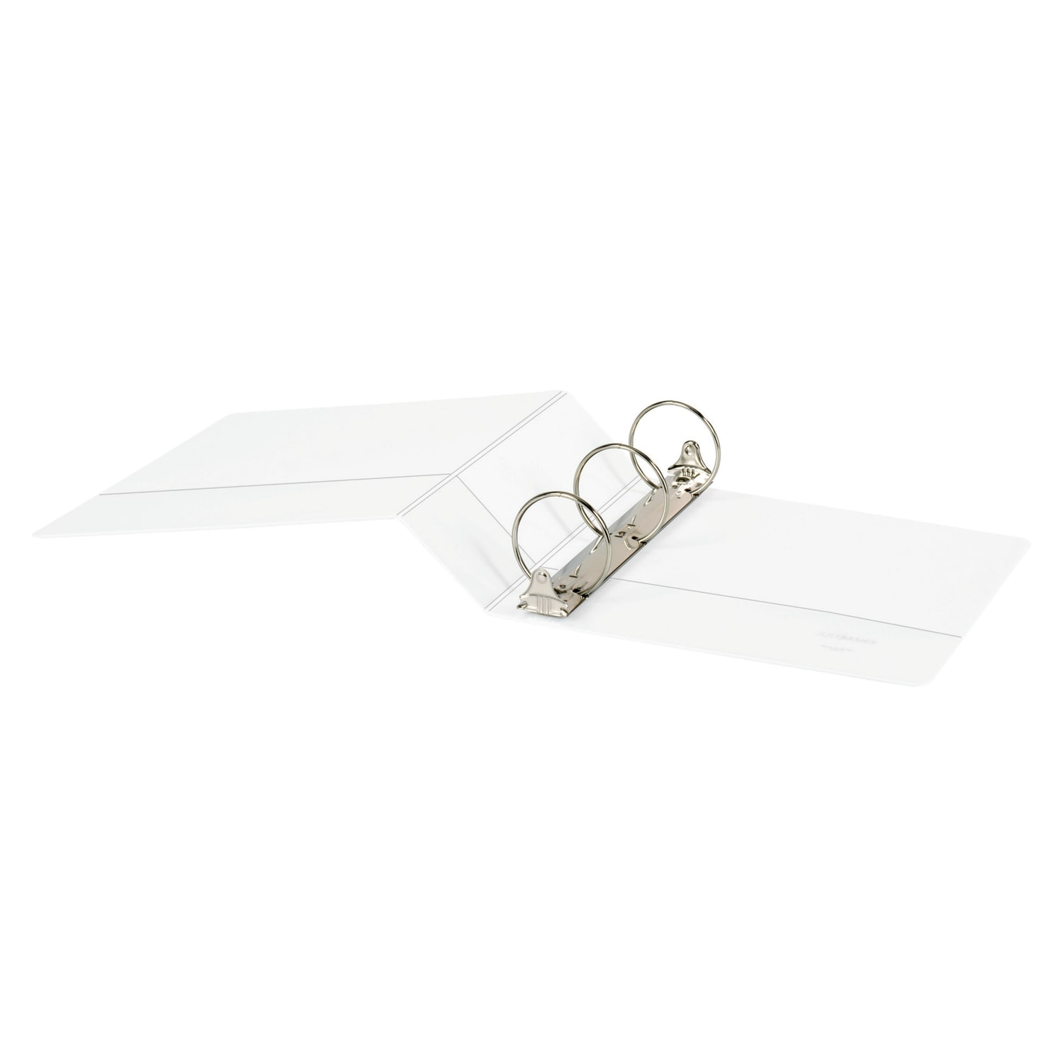 Just Basics Basic View 3-Ring Binder, 3in Round Rings, White - Image 5