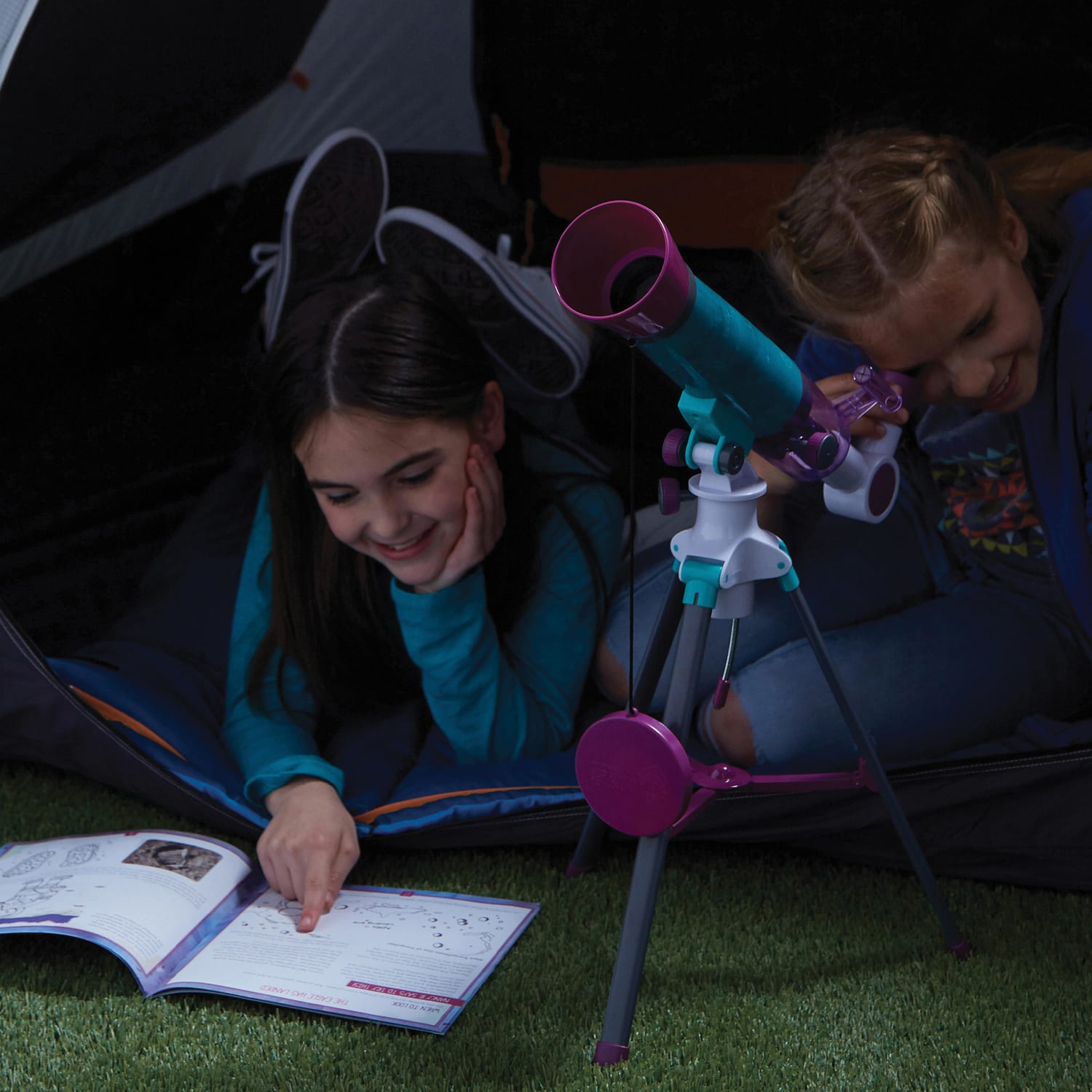 Educational Insights Nancy B"s Science Club MoonScope 4 mm/20 mm Telescope With Sky Gazers Activity Journal, 19 1/4inH x 9inW x 4 1/4inD, EI-5351 - Image 5
