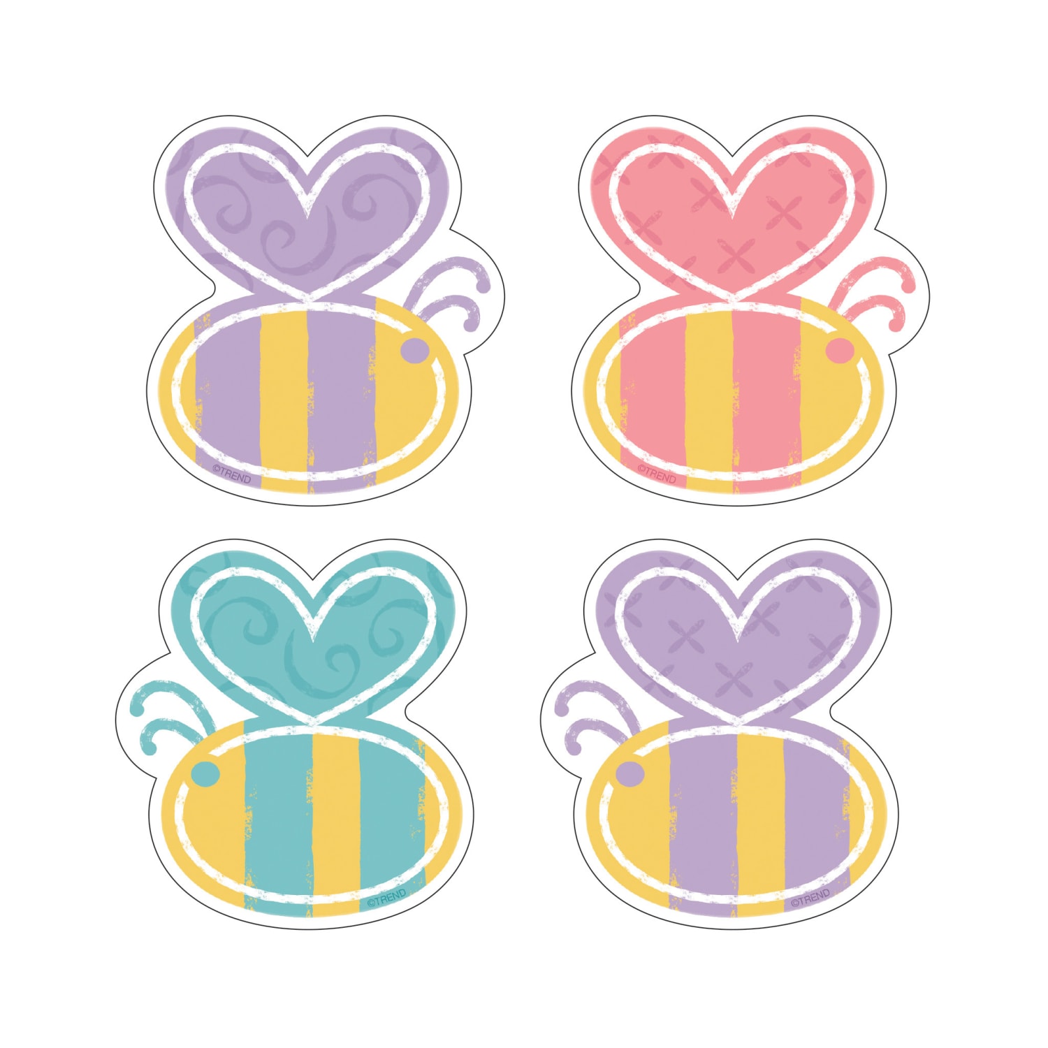 Trend Mini Accents, Garden Bees, 36 Accents Per Pack, Bundle Of 6 Packs - Image 3