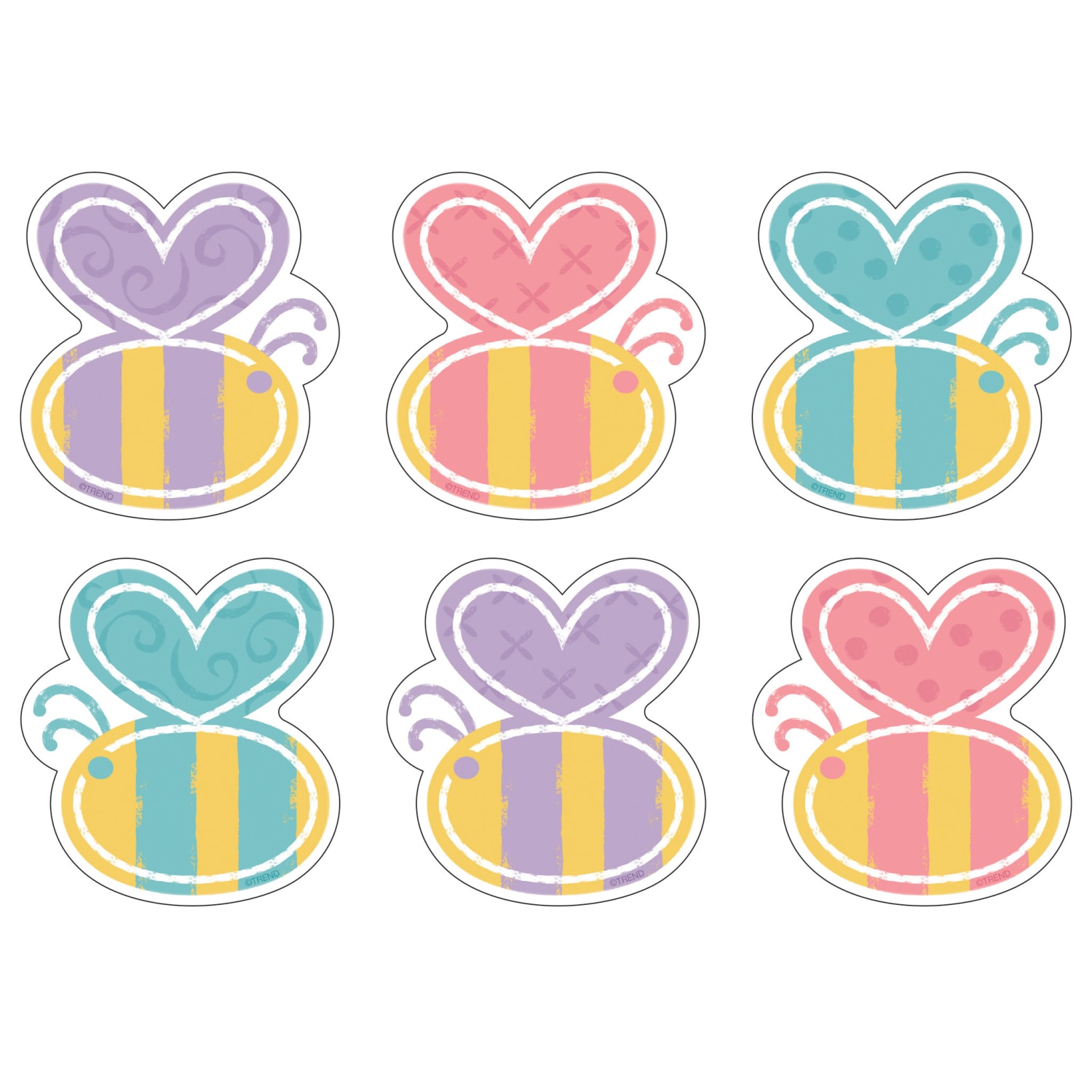 Trend Mini Accents, Garden Bees, 36 Accents Per Pack, Bundle Of 6 Packs - Image 4