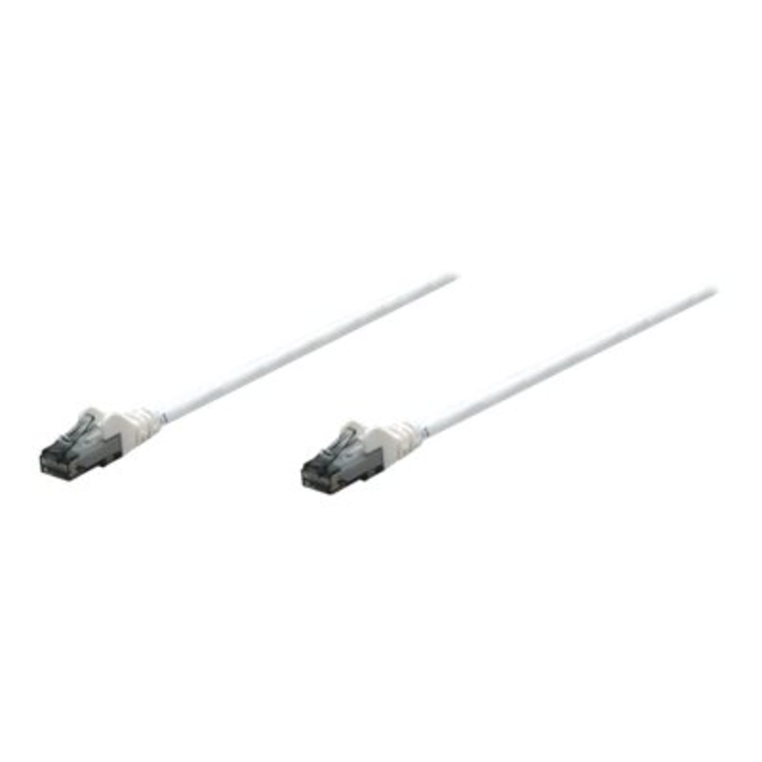 Intellinet Network Solutions Cat6 UTP Network Patch Cable, 10 ft (3.0 m), White - RJ45 Male / RJ45 Male - Image 3