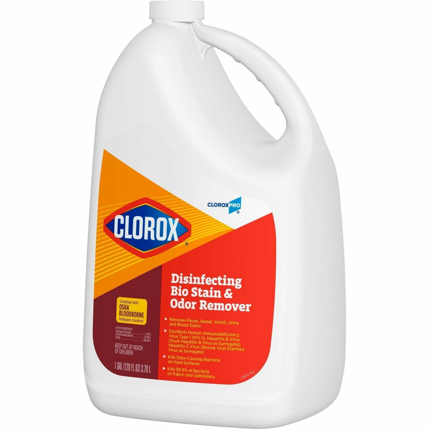 CloroxPro Disinfecting Bio Stain & Odor Remover Refill - 128 fl oz (4 quart) - Bleach-free, Deodorize - Translucent - 1 Each - Image 4