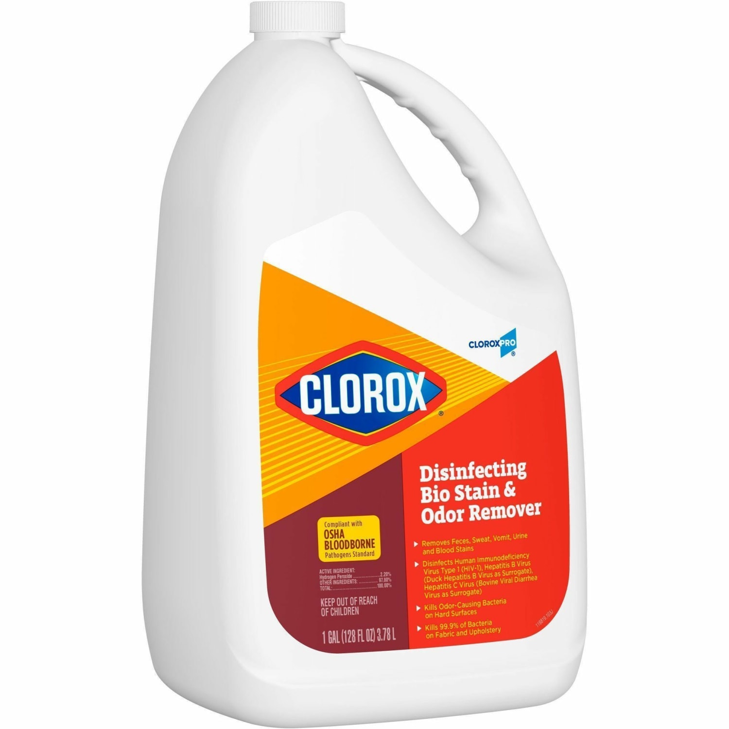 CloroxPro Disinfecting Bio Stain & Odor Remover Refill - 128 fl oz (4 quart) - Bleach-free, Deodorize - Translucent - 1 Each - Image 5