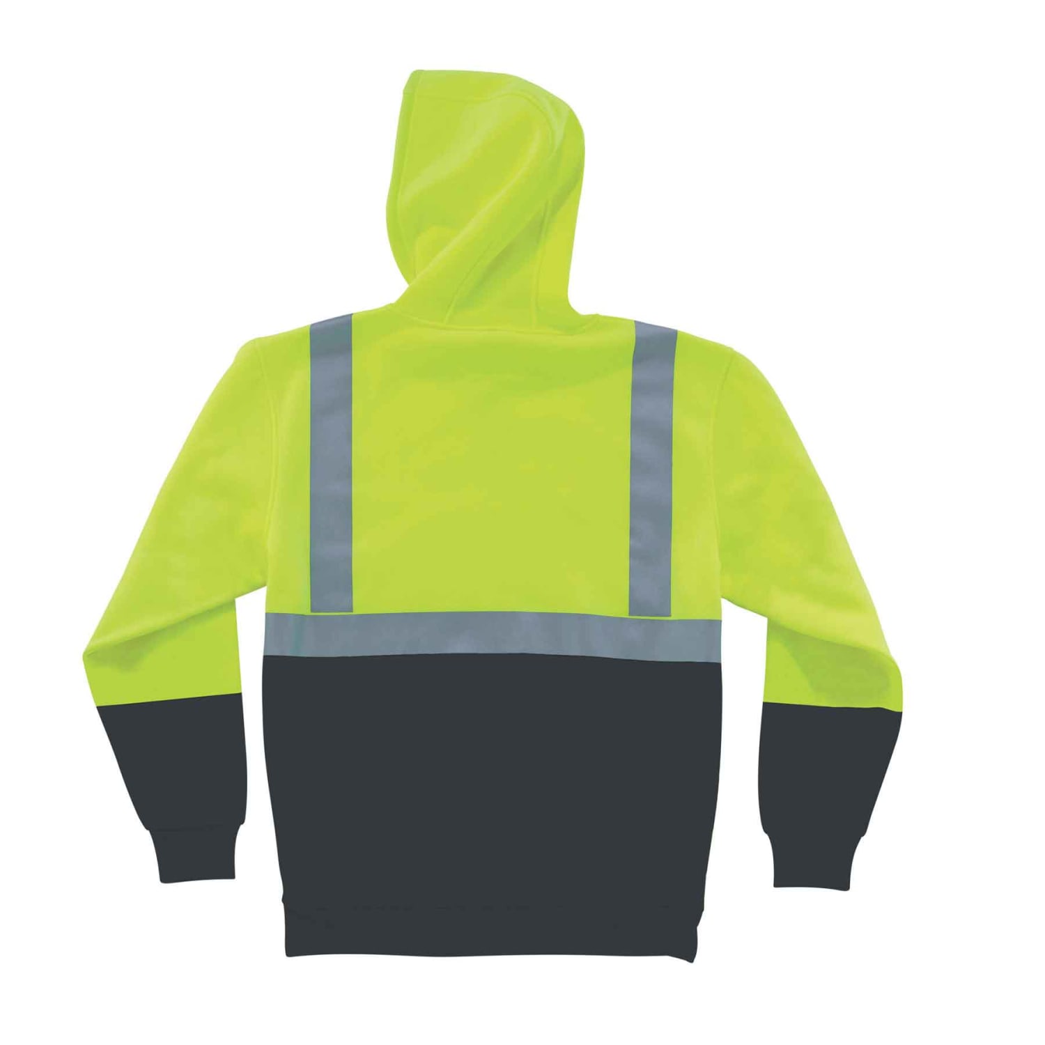 Ergodyne GloWear 8293 Type R Class 2 Hooded Sweatshirt, Medium, Lime - Image 3