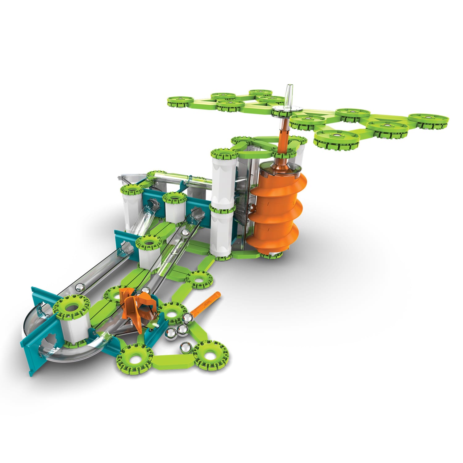 Geomag Mechanics Gravity Construction Set, Elevator Circuit Recycled, 207 Pieces - Image 5